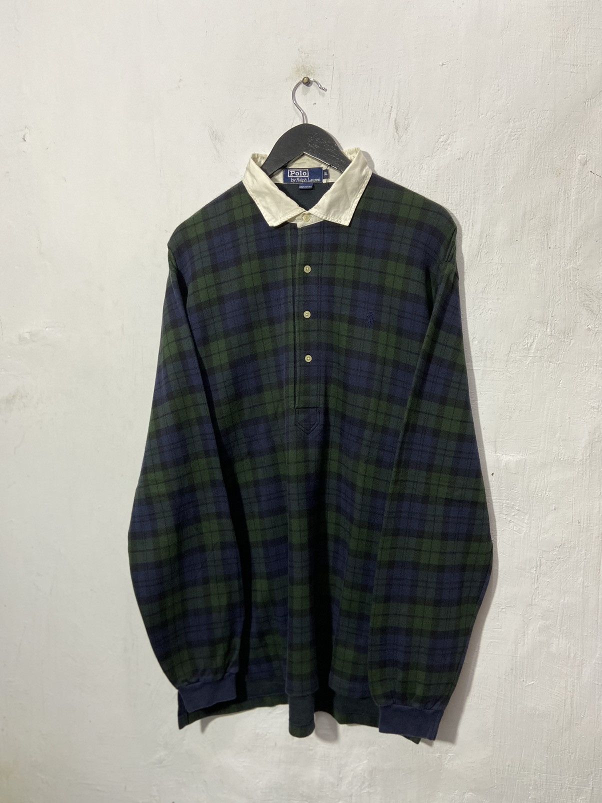 Polo Ralph Lauren Polo By Ralph Lauren Check Long Sleeve Tshirt Size US XL / EU 56 / 4 - 1 Thumbnail