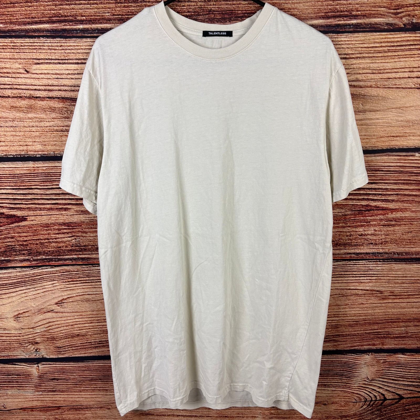 Talentless Talentless by Scott Disick Beige Short Sleeve Essential Tee Size US M / EU 48-50 / 2 - 2 Thumbnail