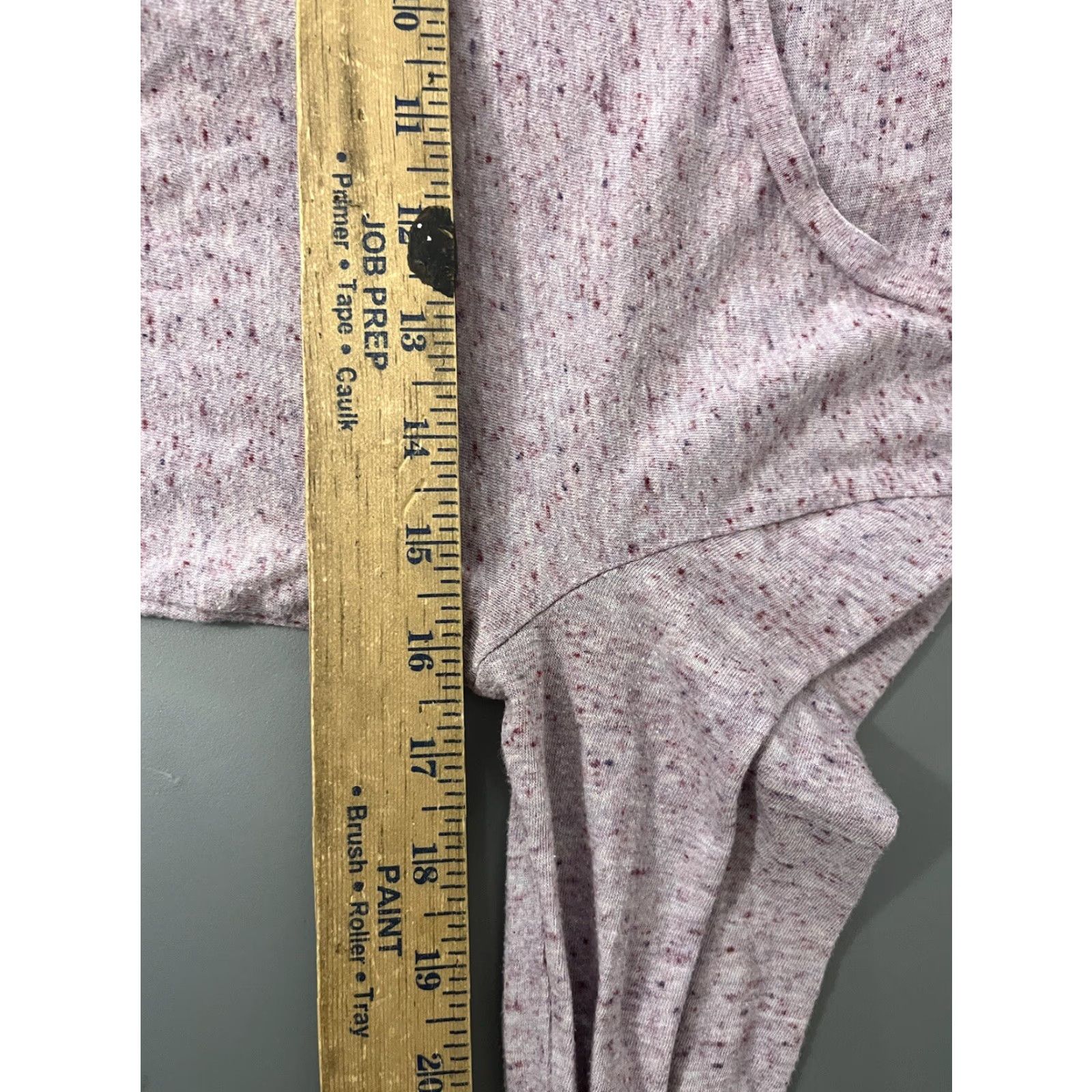 Ann Taylor VINTAGE Ann Taylor Loft Womens T-Shirt Crew Neck Long Sleeve Cotton Blend Purple Basic Fall Winter XS Women Size XS / US 0-2 / IT 36-38 - 5 Thumbnail