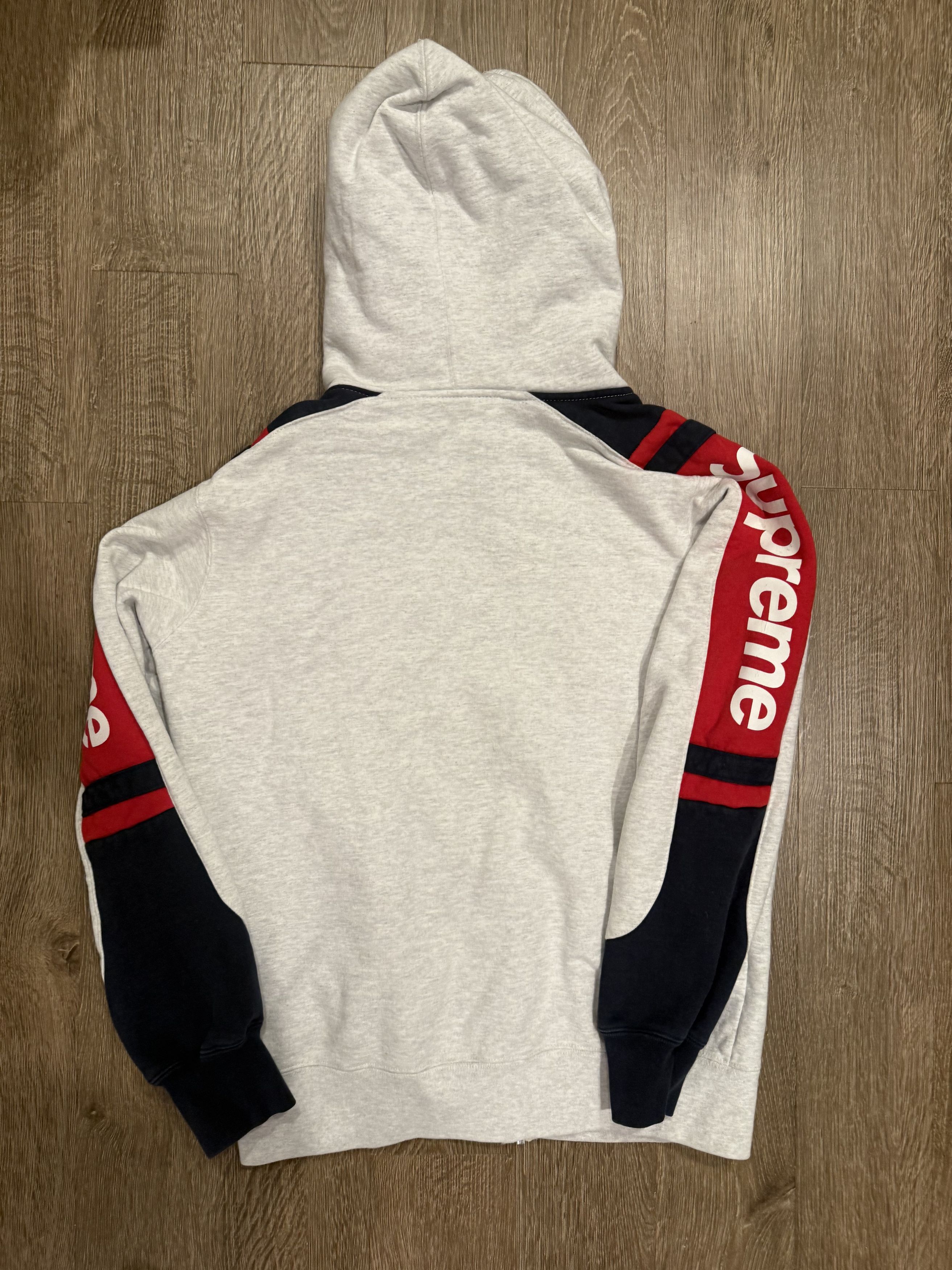 Supreme Supreme Arm Logo grey Hoodie 2015 Size US M / EU 48-50 / 2 - 2 Thumbnail