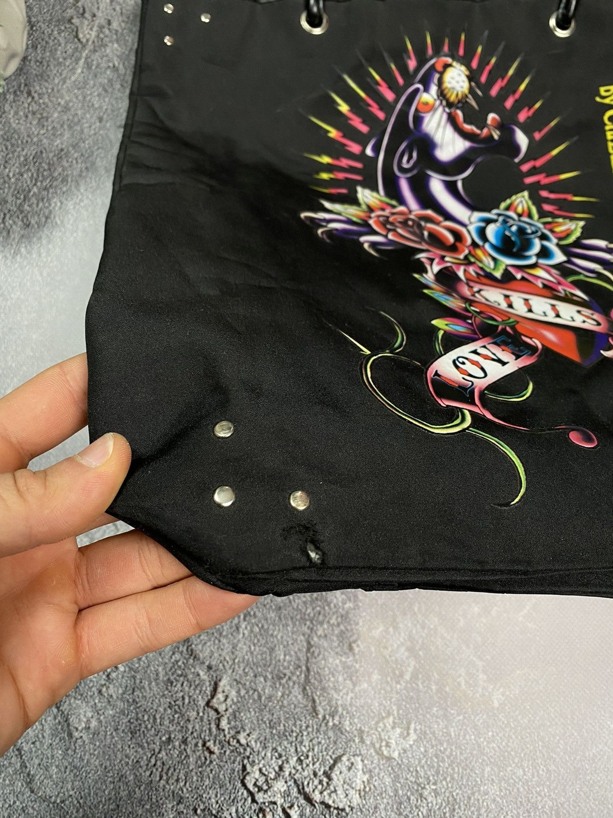 Christian Audigier × Ed Hardy × Vintage Ed Hardy by Christian Audigier y2k tote bag Size ONE SIZE - 6 Thumbnail