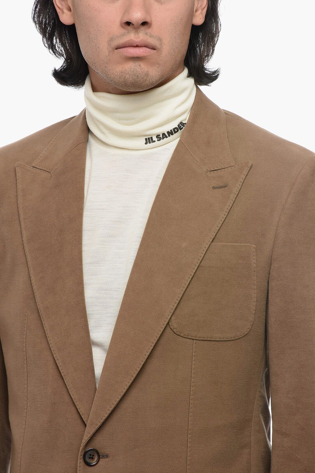 Dolce & Gabbana og1mm0825 Single-Breasted Blazer in Beige Size US M / EU 48-50 / 2 - 4 Thumbnail