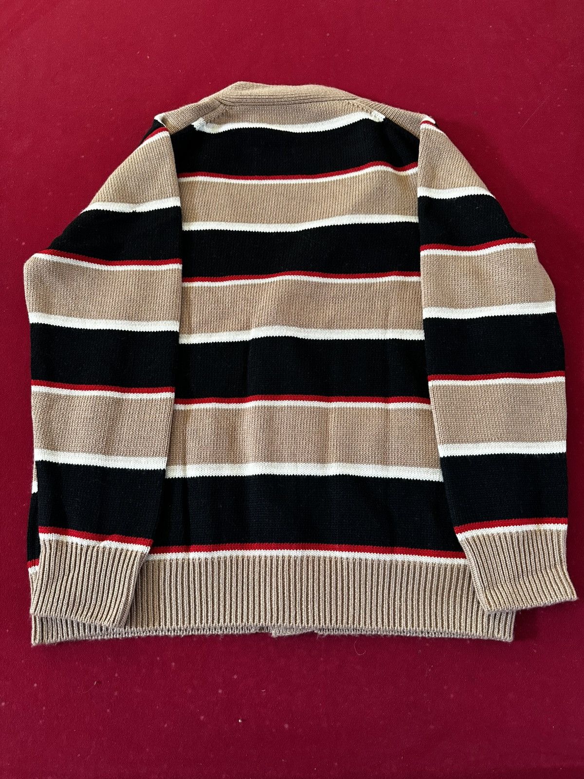 Burberry Burberry Striped Wool/Cashmere Knit Cardigan Size US S / EU 44-46 / 1 - 7 Thumbnail