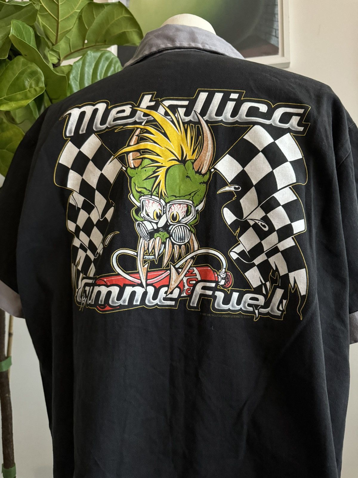 Giant / llica \"Gimme Fuel\" シャツ Metallica Gimme Fuel Rock Band Music Official Merch Black S