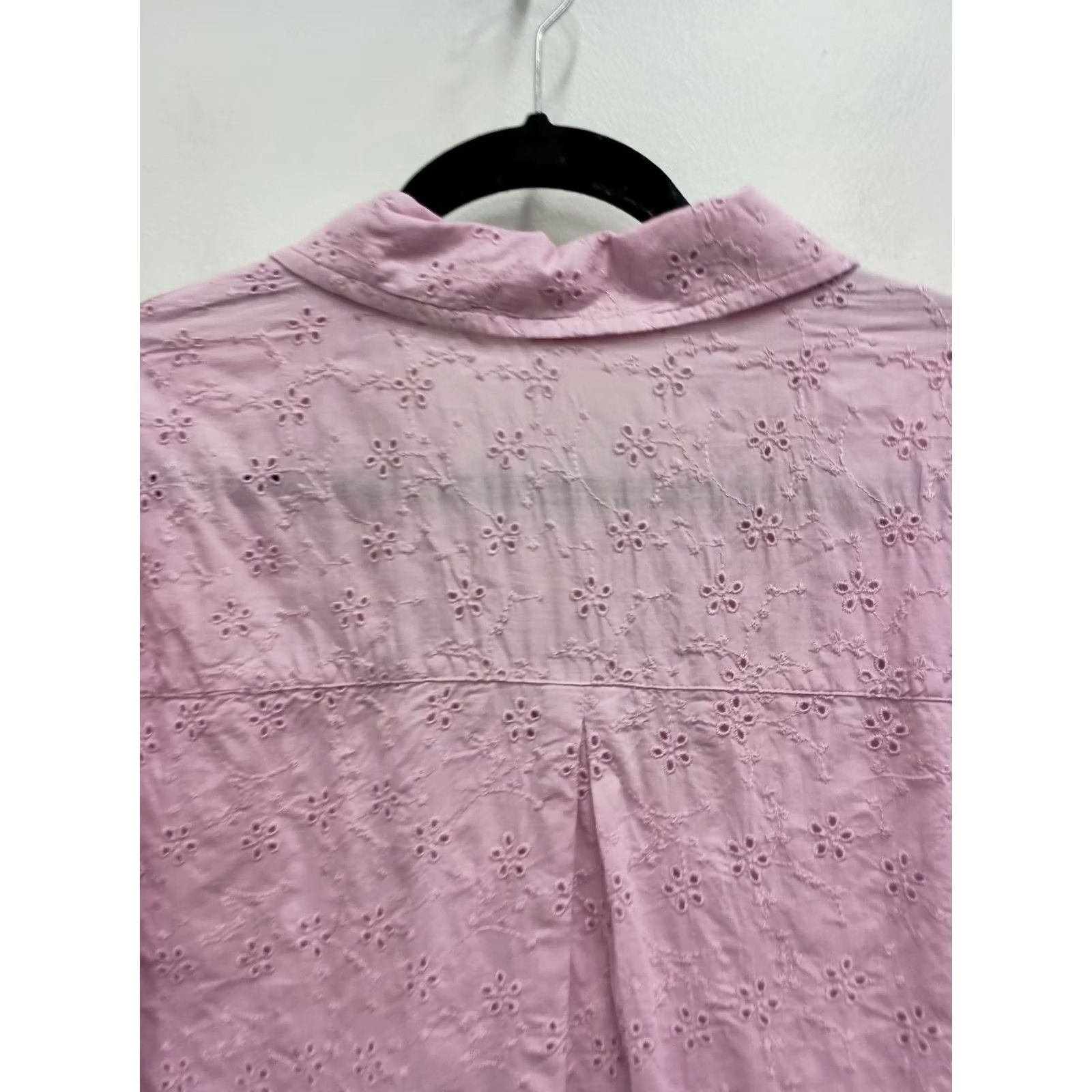 Vintage Candace Cameron Bure Shirt 1X Pink Eyelet Floral Embroidered Cottagecore Womens Size XL / US 12-14 / IT 48-50 - 8 Thumbnail