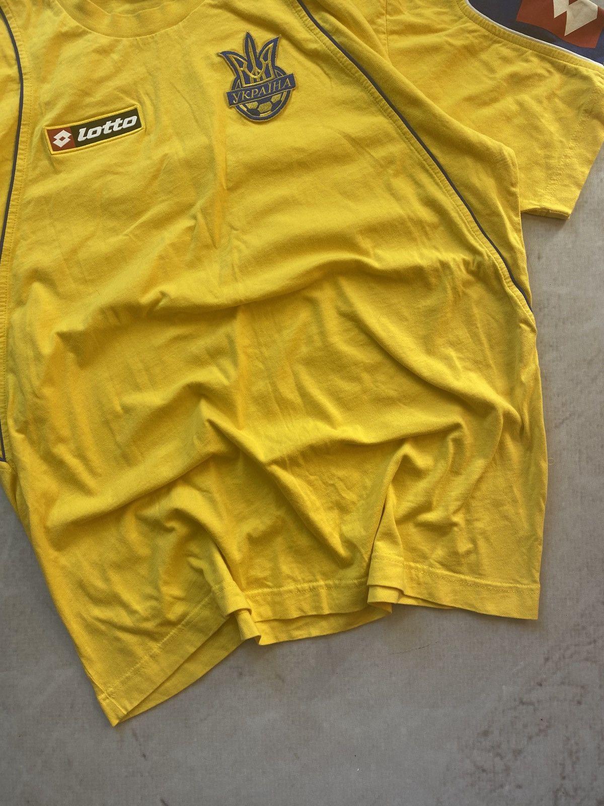 Lotto Sport × Vintage Lotto Ukraine 2006 Vintage Soccer Jersey Away Football Shirt Size US L / EU 52-54 / 3 - 4 Thumbnail