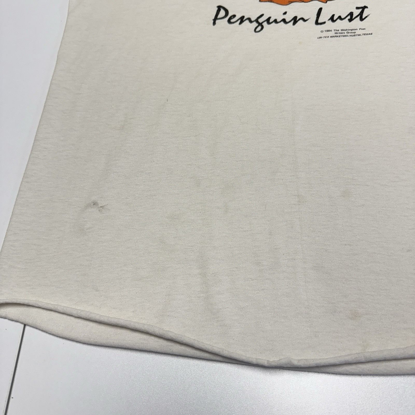 Vintage Vintage Penguin Lust T Shirt Mens Large 3/4 Sleeve 80s 90s T Size US L / EU 52-54 / 3 - 7 Thumbnail
