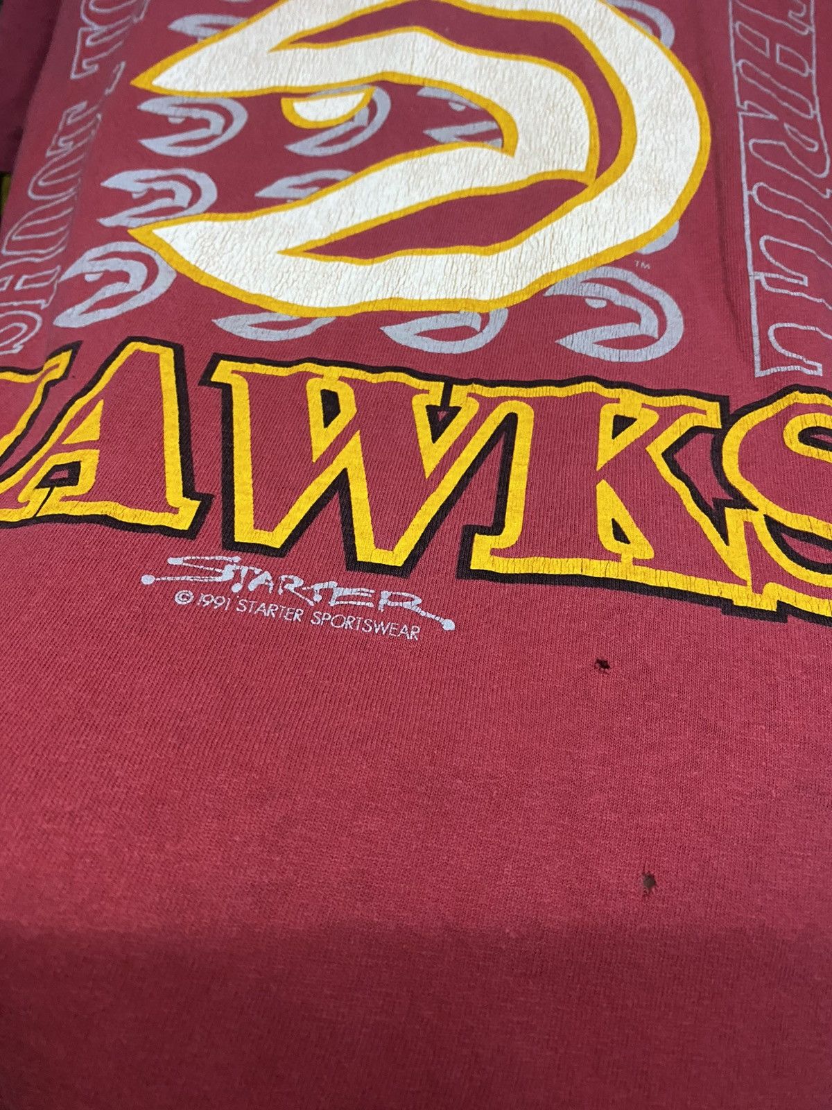 Starter Vintage 1991 starter sportwears atlanta hawks Size US M / EU 48-50 / 2 - 3 Thumbnail