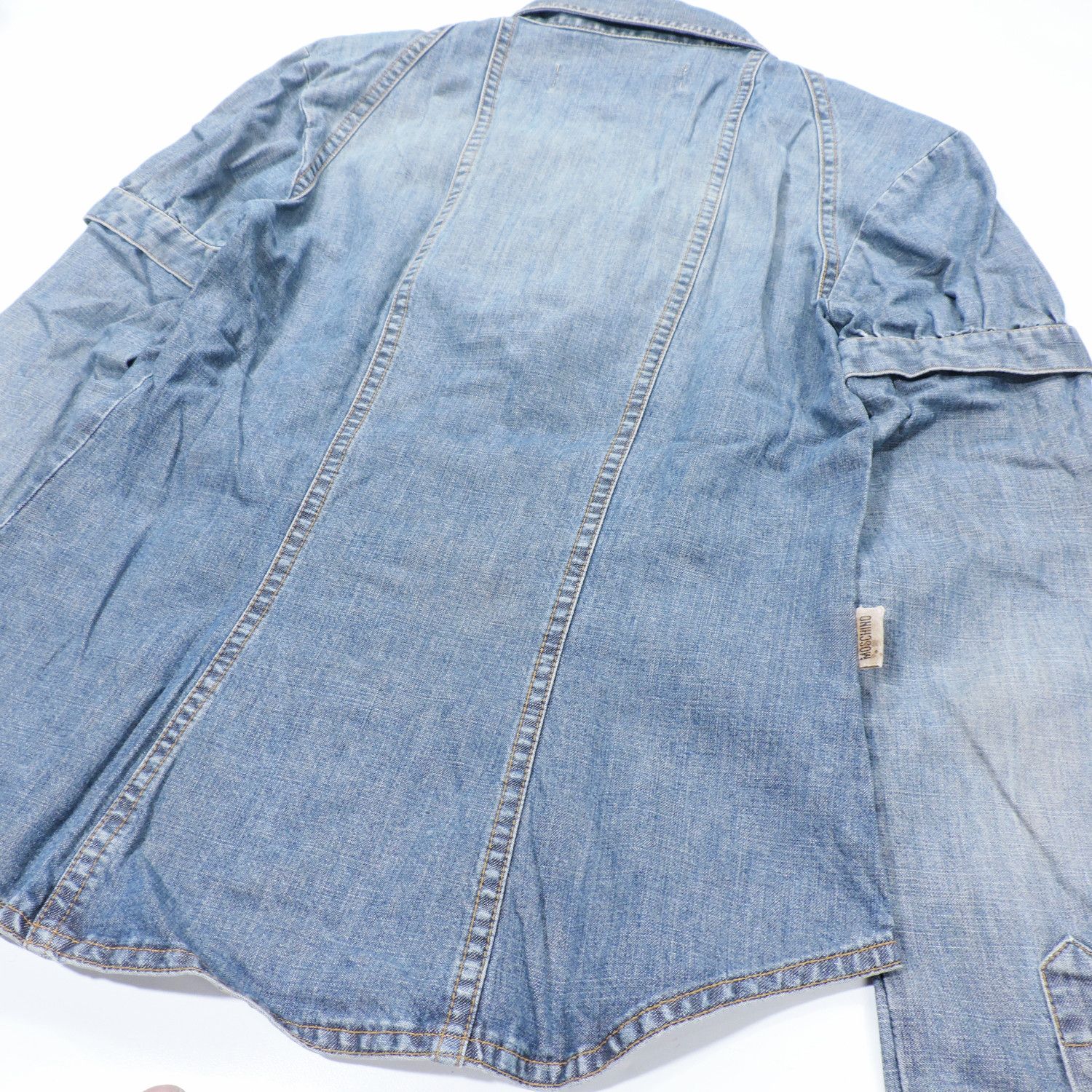 Moschino MOSCHINO JEANS DENIM PUFF LONG SLEEVE SHIRT Size S / US 4 / IT 40 - 14 Thumbnail