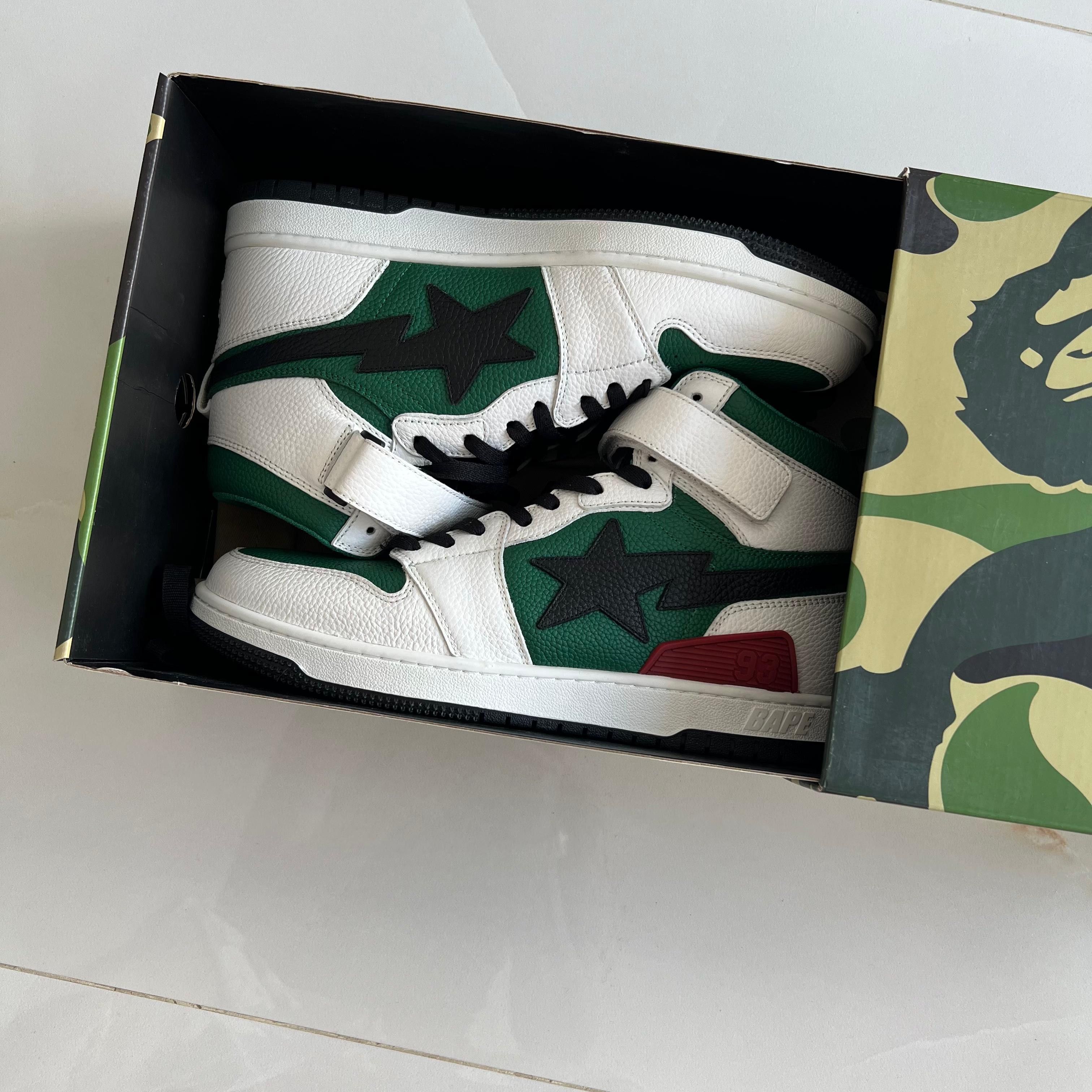 Bape Bapesta Sk8 Green/White 2021 Size US 10.5 / EU 43-44 - 2 Thumbnail