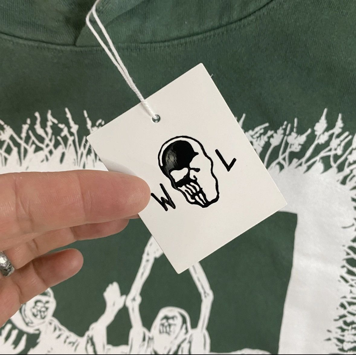 Warren Lotas Warren Lotas "Reaper Ritual" Hoodie - Sage green - Small Size US S / EU 44-46 / 1 - 3 Thumbnail