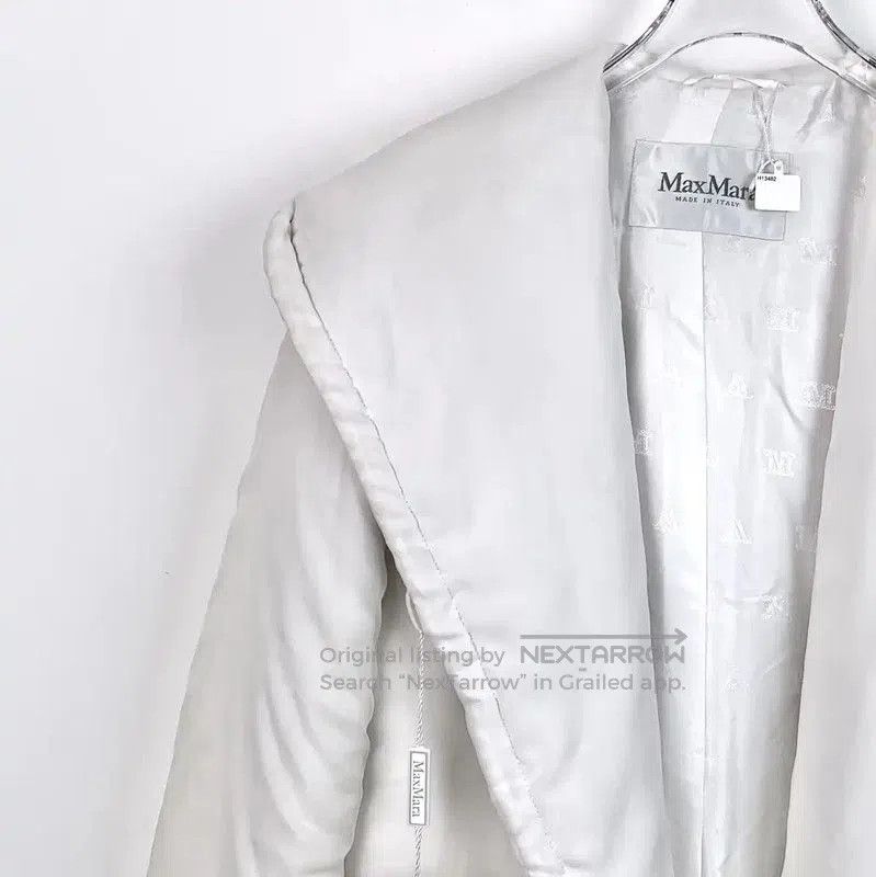 Max Mara MaxMara White Silk Women's Cotton Jacket . Size S / US 4 / IT 40 - 3 Thumbnail