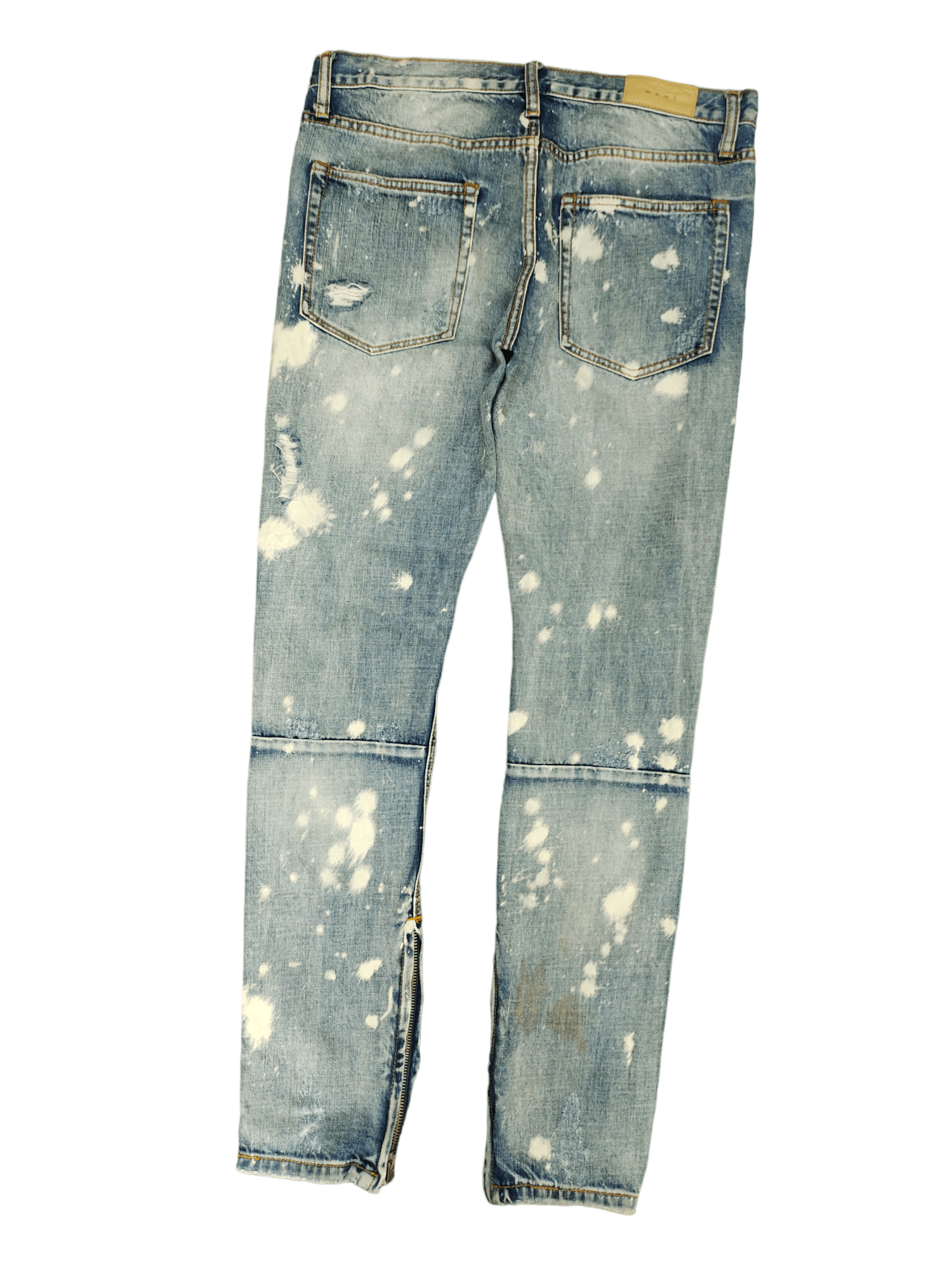 MNML Mnml Bleach Destroy Denim Jeans Skinny Streetwear Size US 34 / EU 50 - 11 Thumbnail