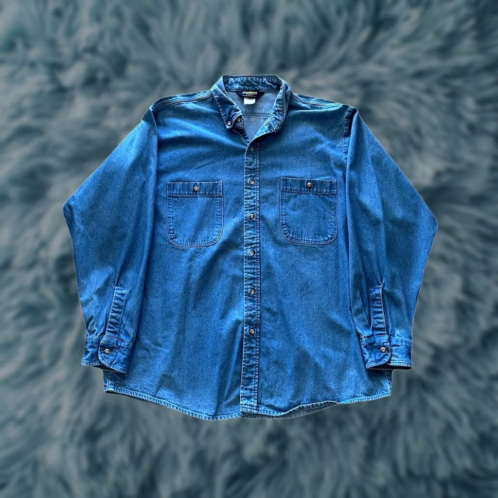 Vintage VINTAGE Osh Kosh Shirt Mens XL Blue Denim Button Up USA Made Work Chore Barn Size US XL / EU 56 / 4 - 1 Thumbnail