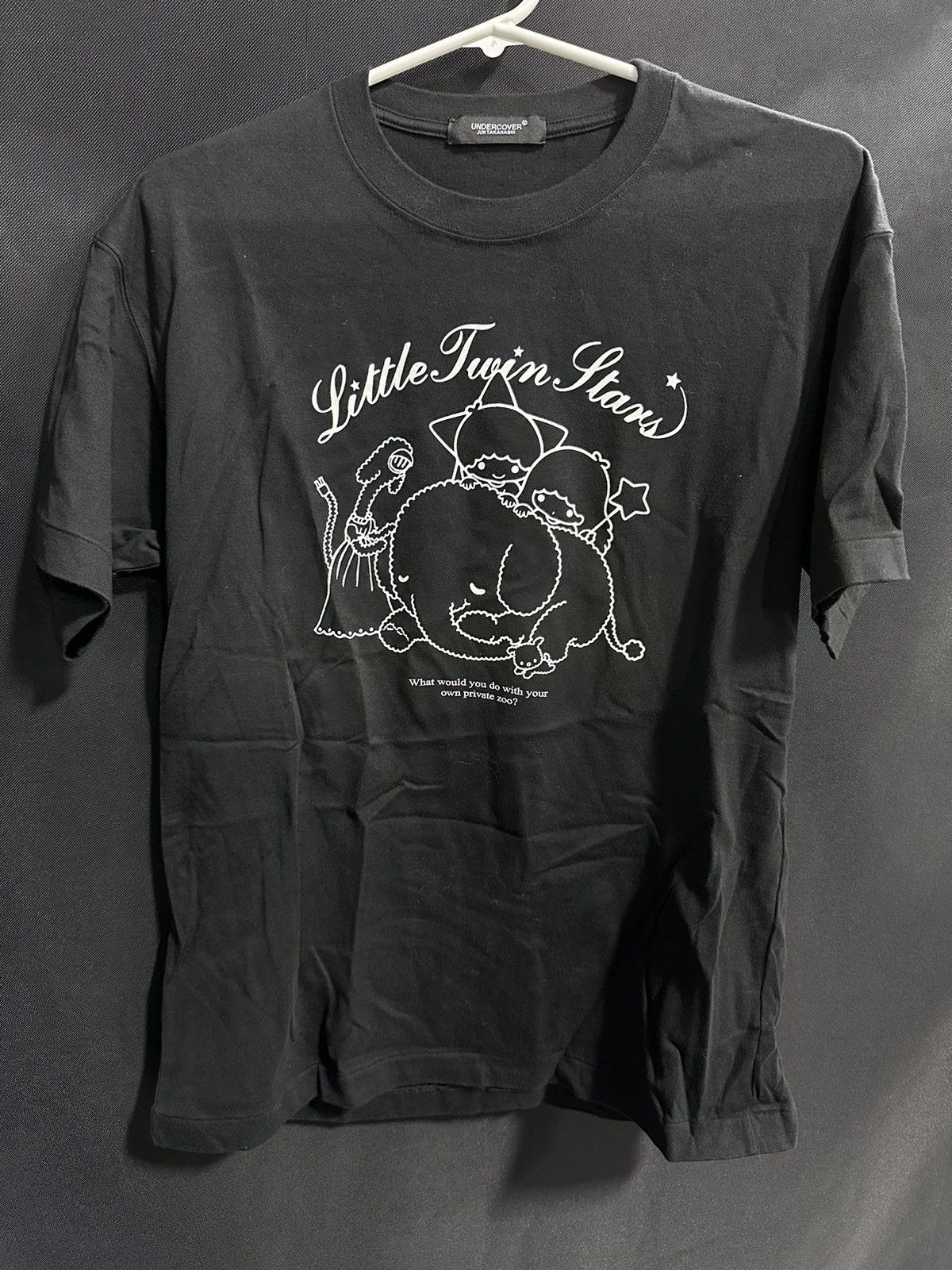 Image of Undercover X Sanrio Little Twin Stars Black Tee Size 1, Men's