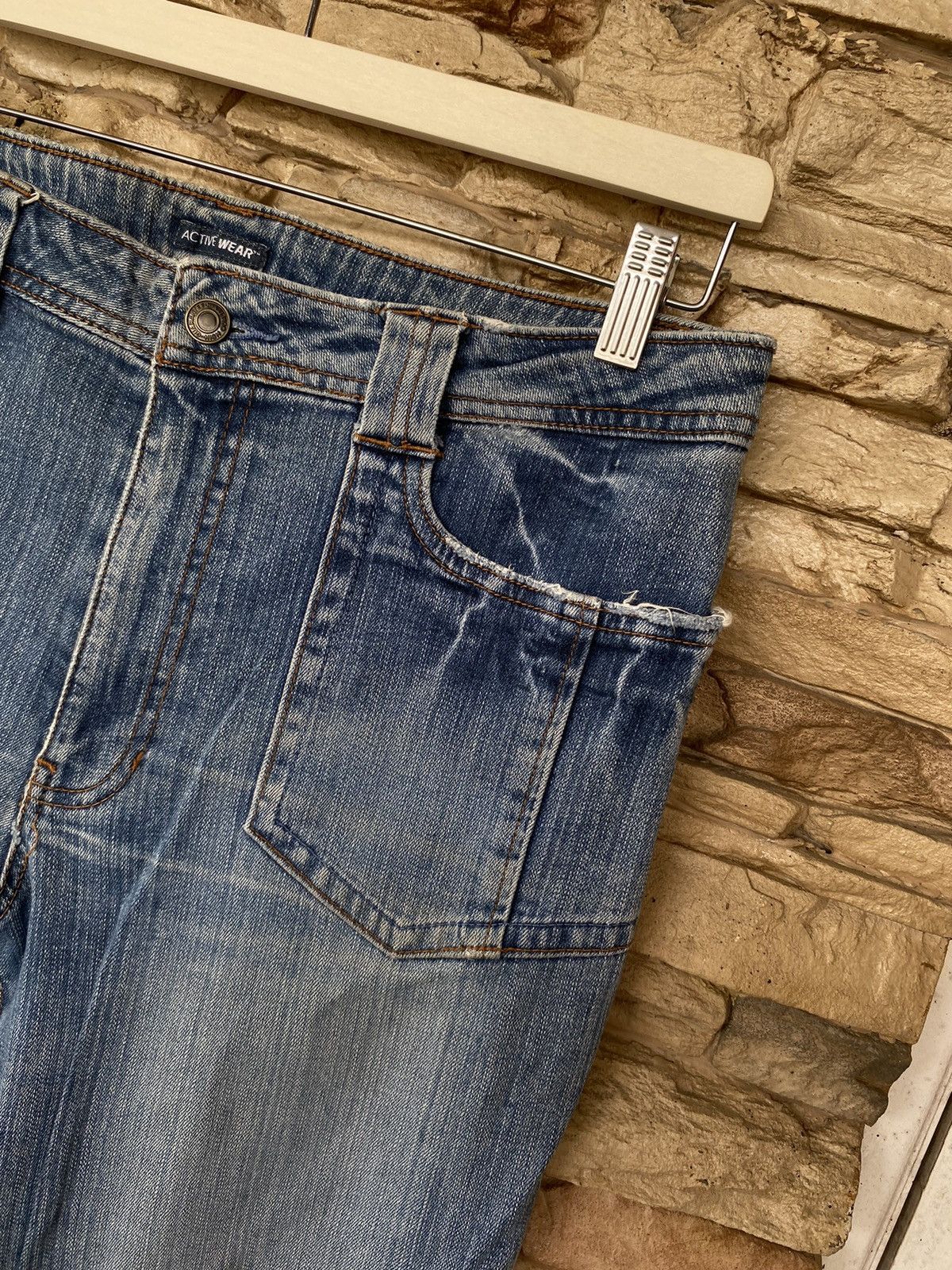 Japanese Brand 💥 Rare Flare Activewear Bootcut Jeans Size US 33 - 8 Thumbnail