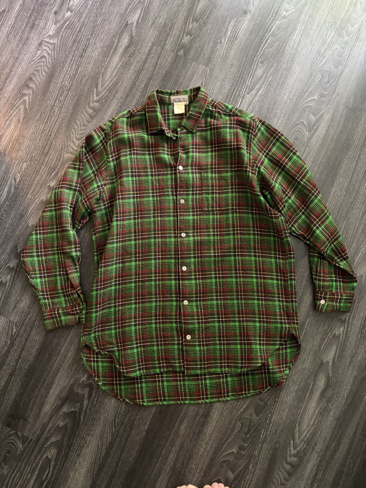 Yohji Yamamoto 90s Pour Homme Plaid Button ip Size US M / EU 48-50 / 2 - 3 Thumbnail