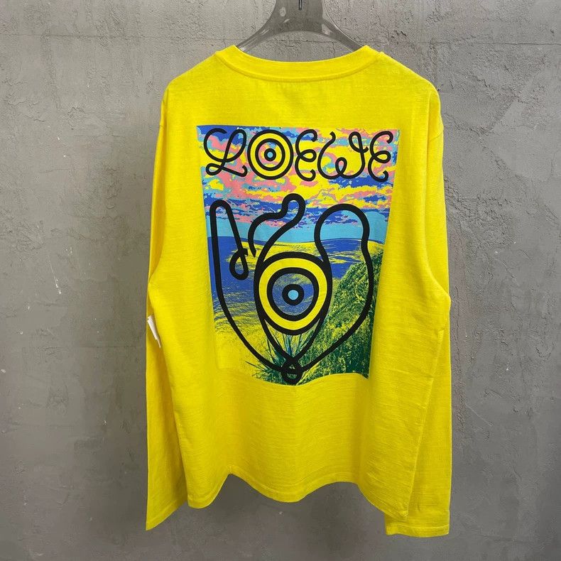 Loewe loewe Lemon yellow artist photo print long-sleeve T-shirt 2 Size US M / EU 48-50 / 2 - 2 Thumbnail