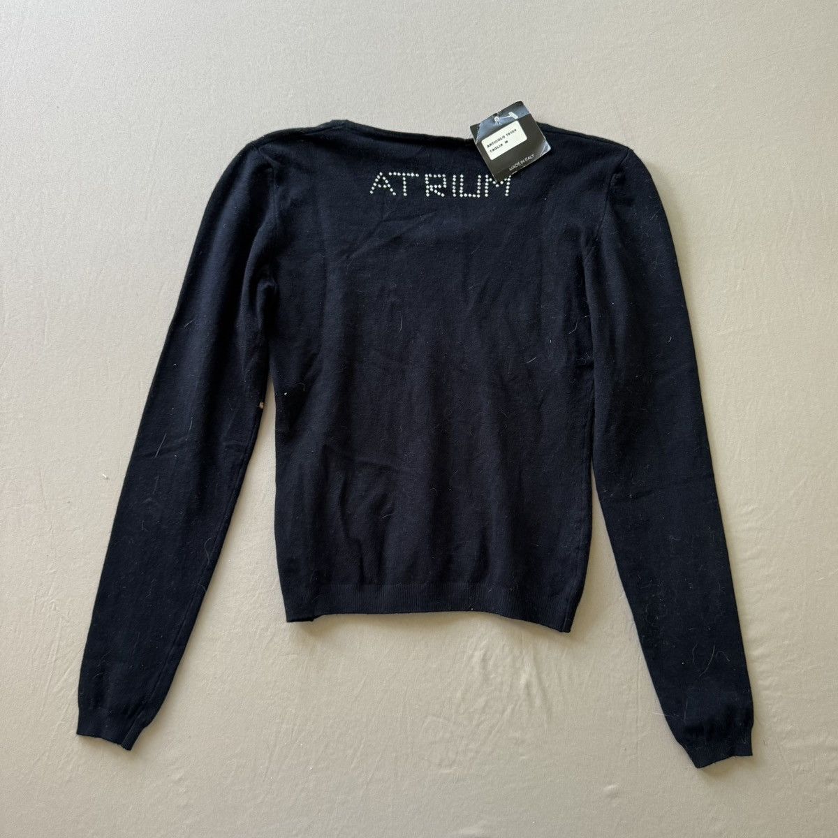 Other Vintage “Atrium” Bedazzled Knit Top Size M / US 6-8 / IT 42-44 - 2 Thumbnail
