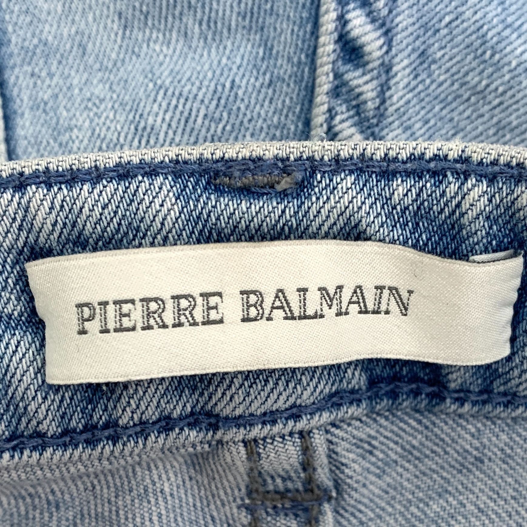 Pierre Balmain CM0075 Pierre Balmain Distressed Light Wash Moto Jeans Size US 27 - 7 Thumbnail