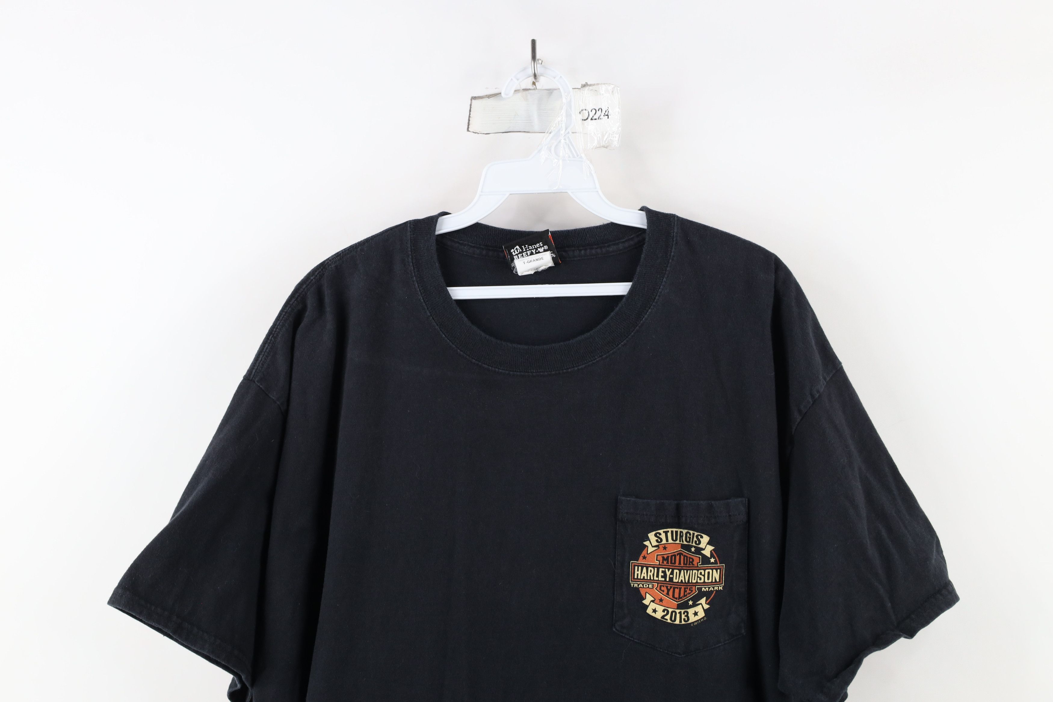 Harley Davidson × Vintage Vintage Y2K Harley Davidson Poker Western Pocket T-Shirt Size US XL / EU 56 / 4 - 2 Thumbnail