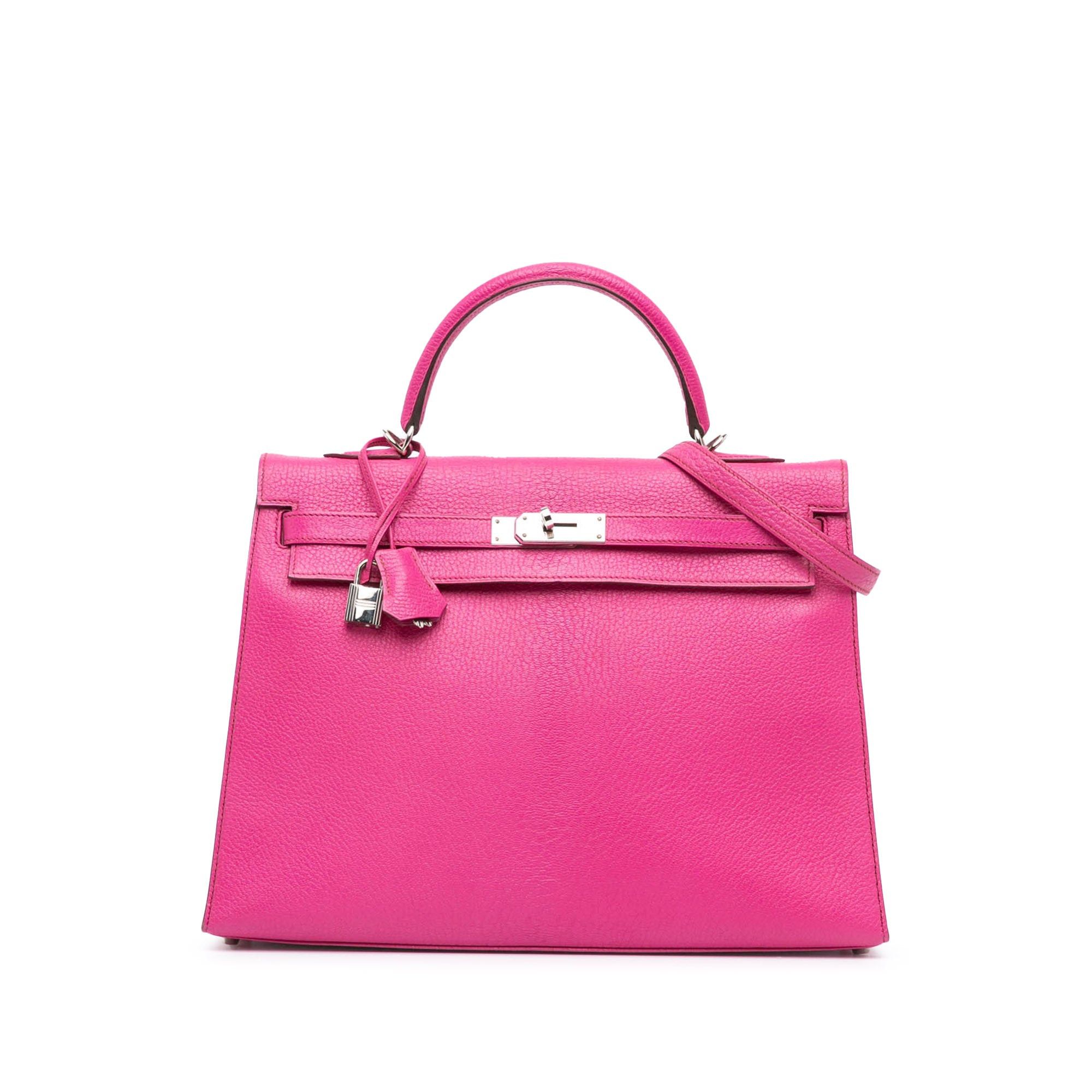 Hermes Hermès Chevre Mysore Kelly II Sellier 32 Pink Size ONE SIZE - 1 Thumbnail