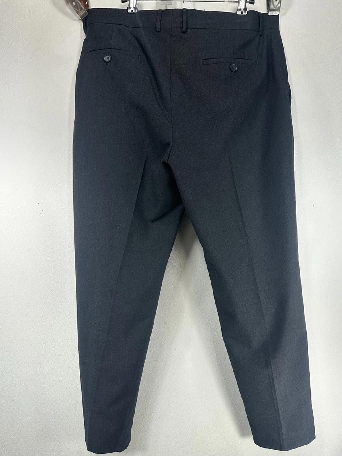 Alfani Alfani Men's 36/29 Black Slim Fit Dress Pants Size US 36 / EU 52 - 2 Thumbnail