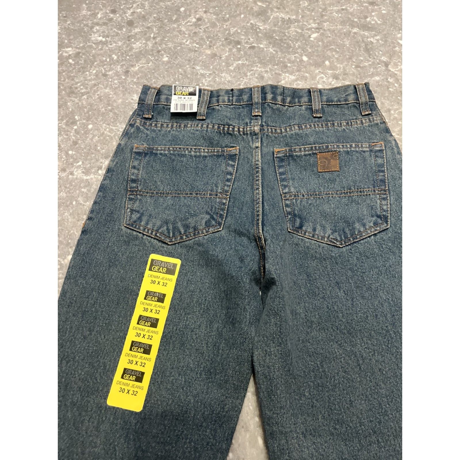 Vintage VINTAGE Gravel Gear Jeans 30x32 Men 30x32 Denim 100 % cotton Blue Work Straight Pockets Regular 5 Pocket NWT Size US 30 / EU 46 - 5 Thumbnail
