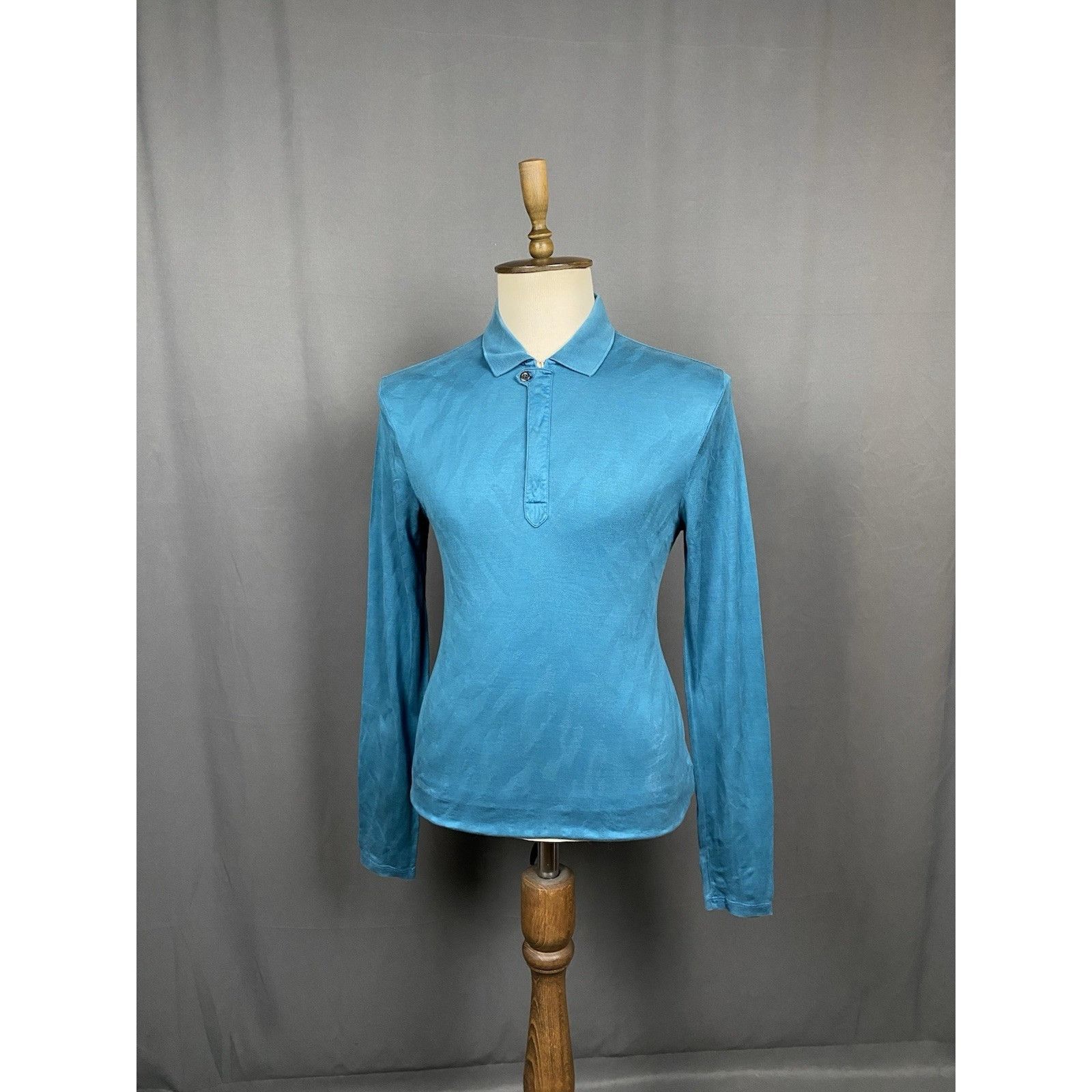 Versace Versace Collection Men's Turquoise Green Collared Polo Sweat Size US L / EU 52-54 / 3 - 2 Thumbnail