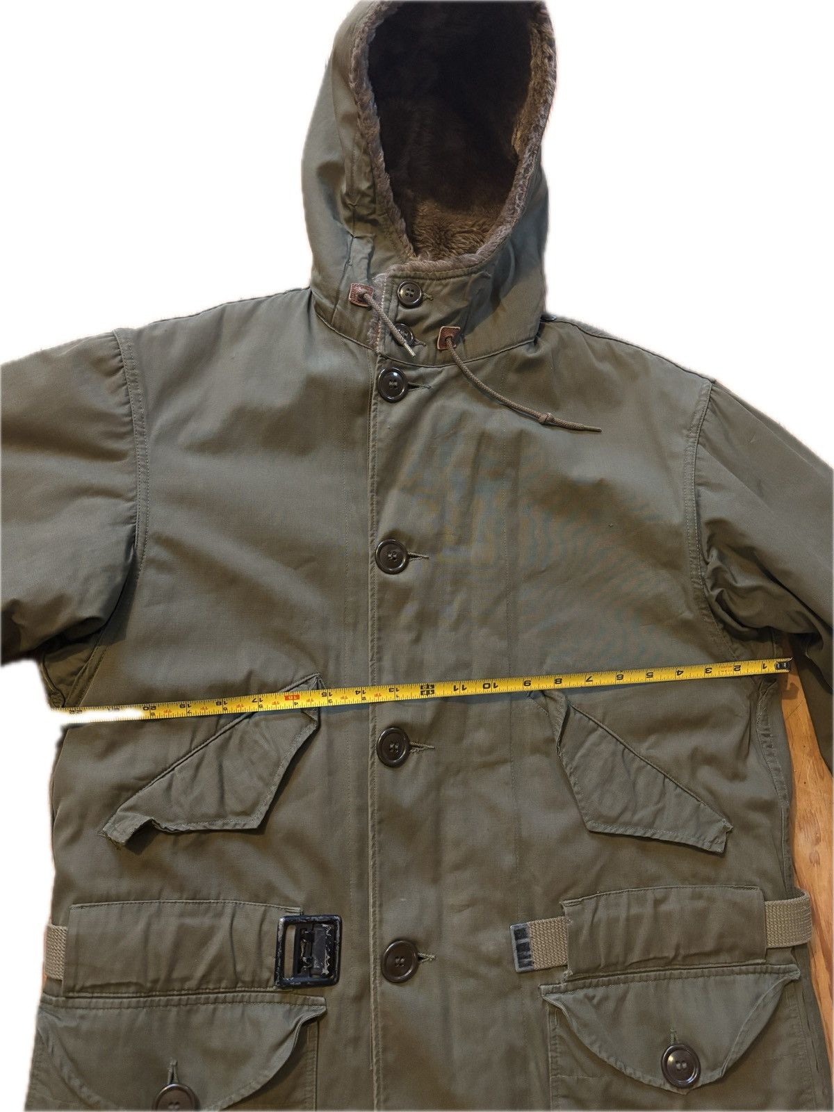 Buzz Rickson's Rare M1945 winter parka WW2 alpaca lined belted dated 1945 Size US S / EU 44-46 / 1 - 9 Thumbnail