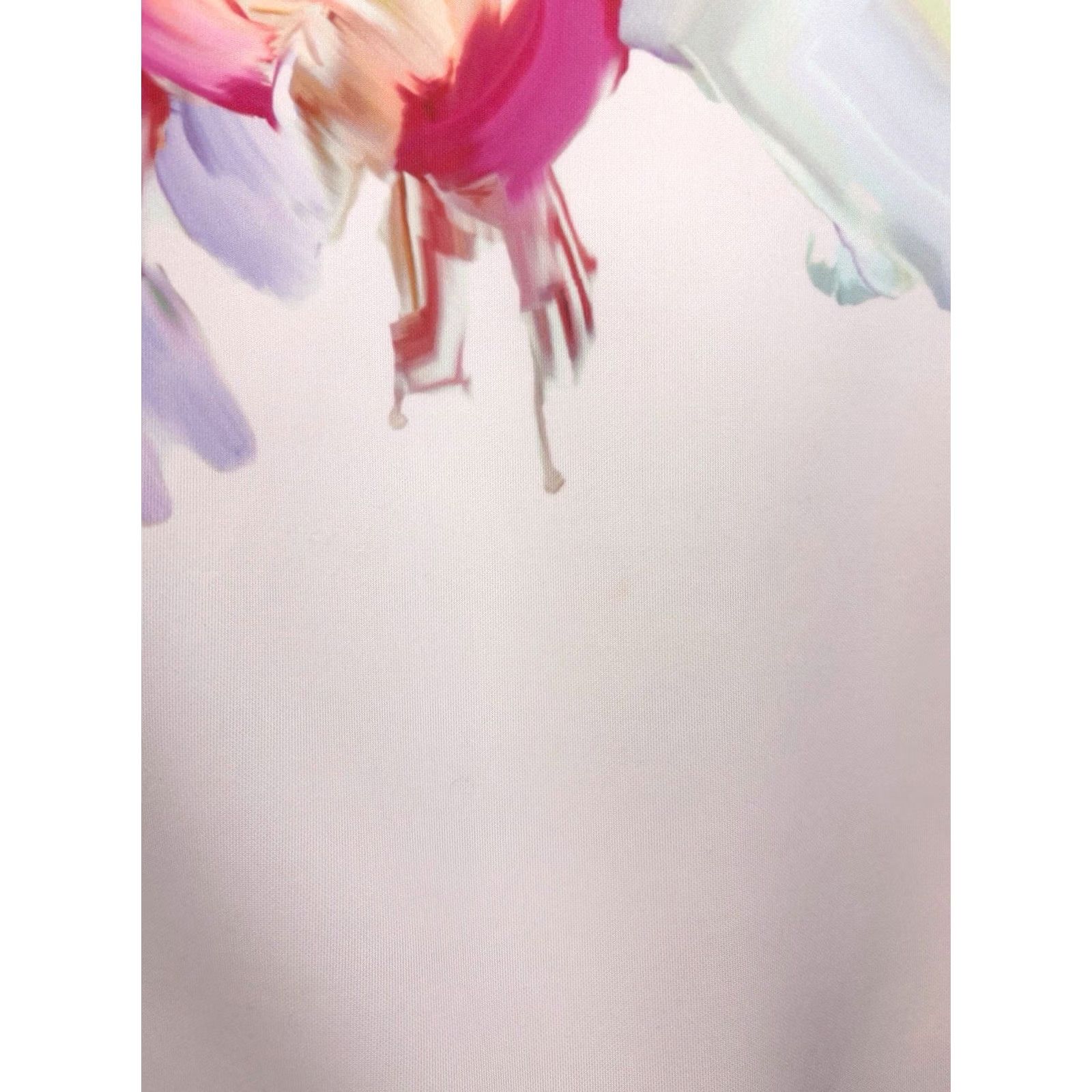 Ted Baker Ted Baker Bodycon Dress UK10 Arienne Hanging Gardens Floral Wedding Pale Pink Multi Sleeveless Kn Functions Size L / US 10 / IT 46 - 7 Thumbnail