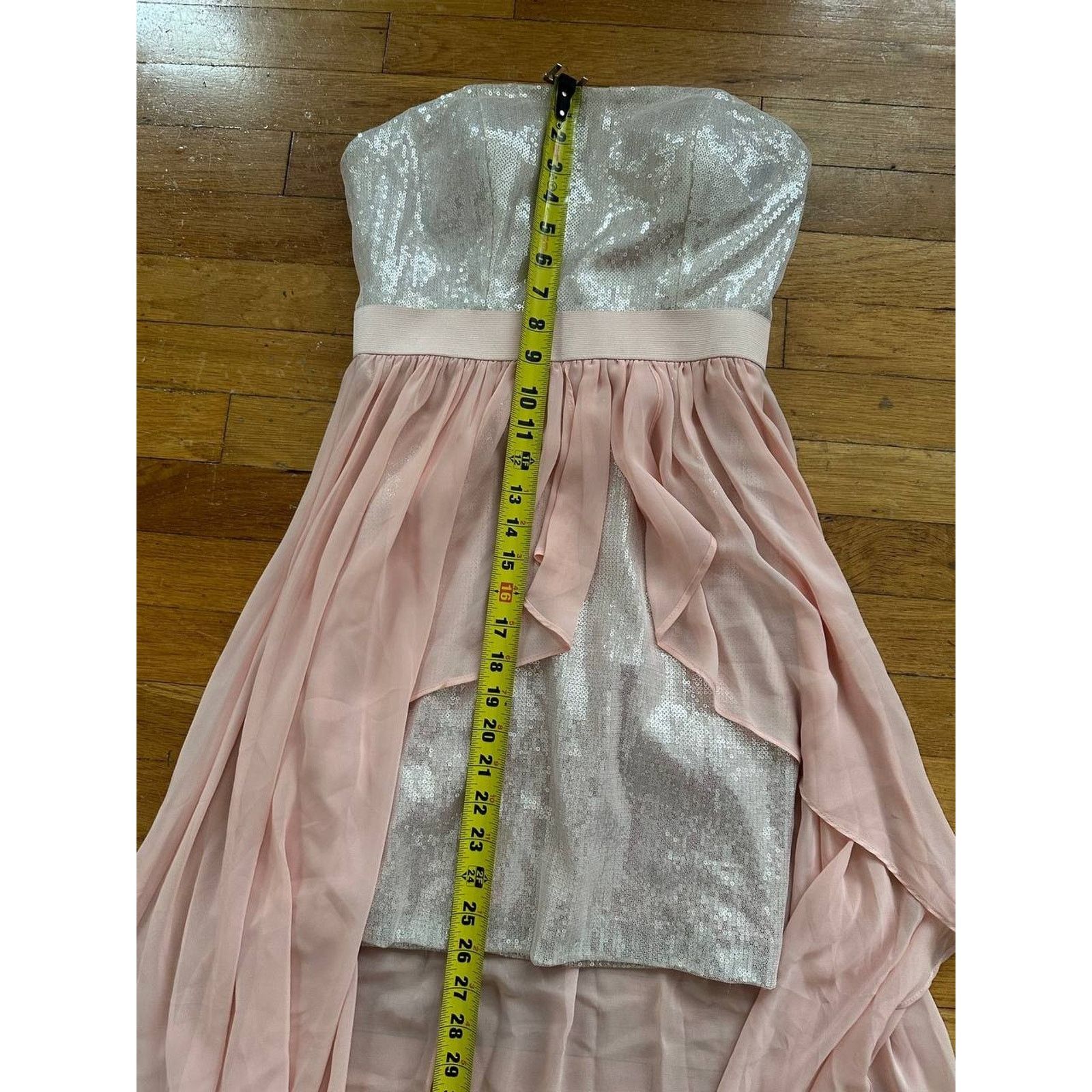 Addaptation Japan Aidan Mattox Pink Sequins Pleated Mini Dress Size 2 A000974 Size XS / US 0-2 / IT 36-38 - 5 Thumbnail