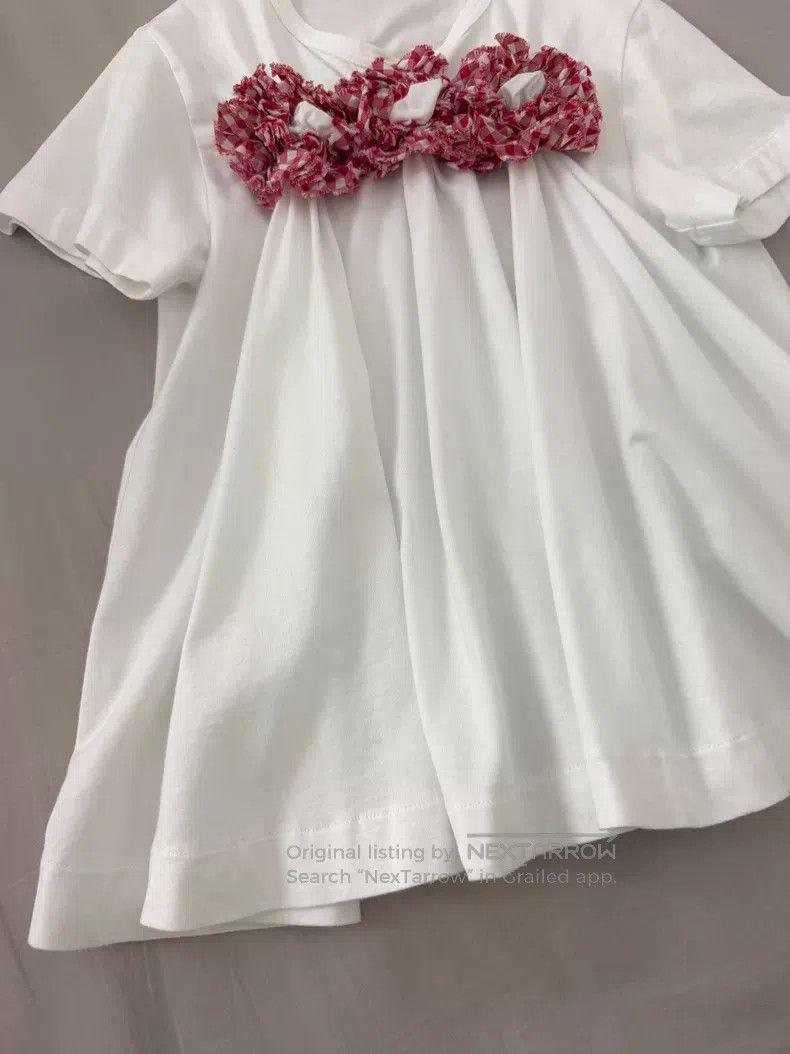 Comme des Garcons Comme des Garcons Plaid Flower Cluster Short Sleeve Top Size S / US 4 / IT 40 - 4 Thumbnail