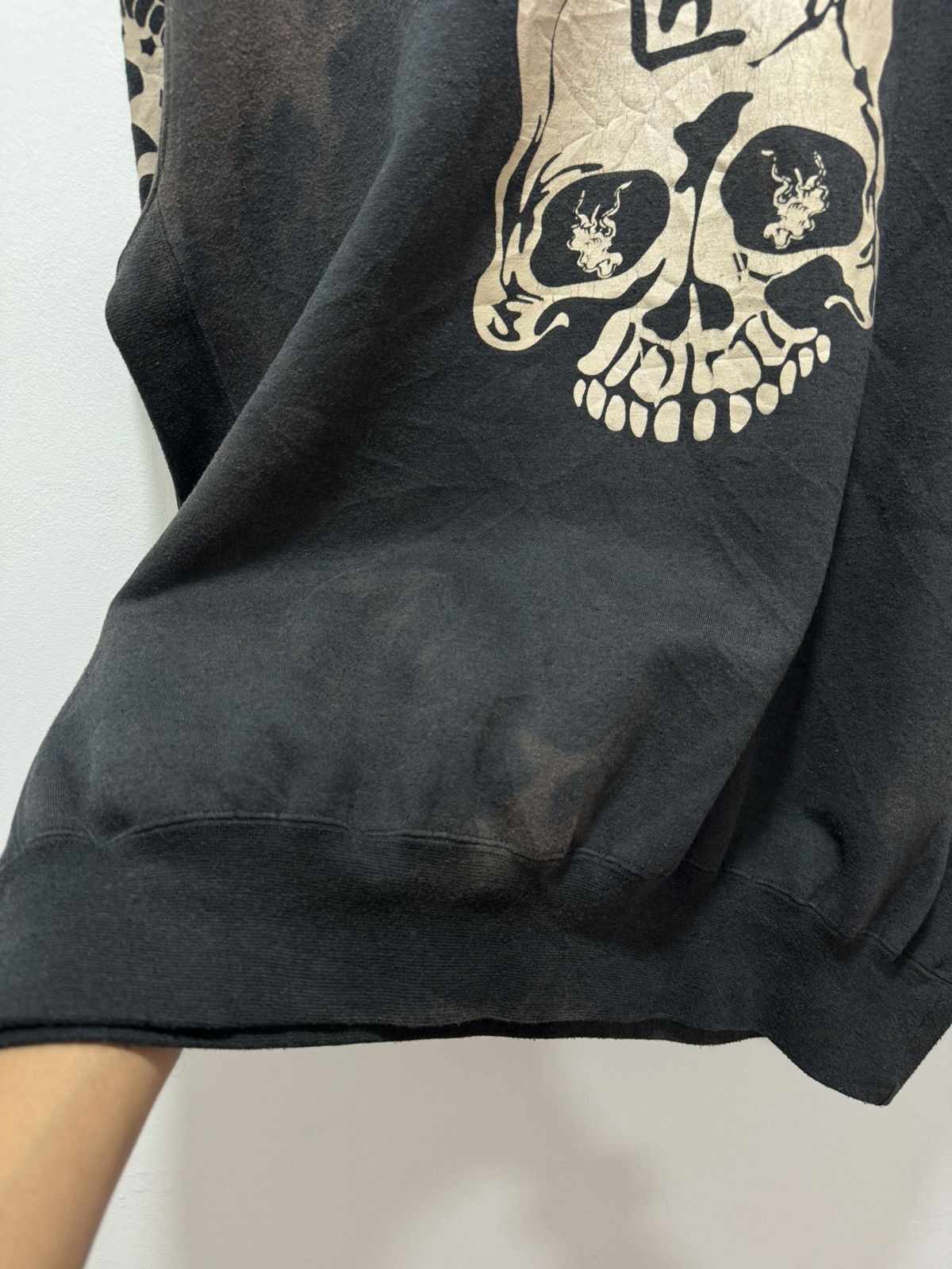 Vintage SKELETON DOUBLE HEADED SNAKE EYE OVER PRINT DECOLOURISE Size US L / EU 52-54 / 3 - 21 Thumbnail