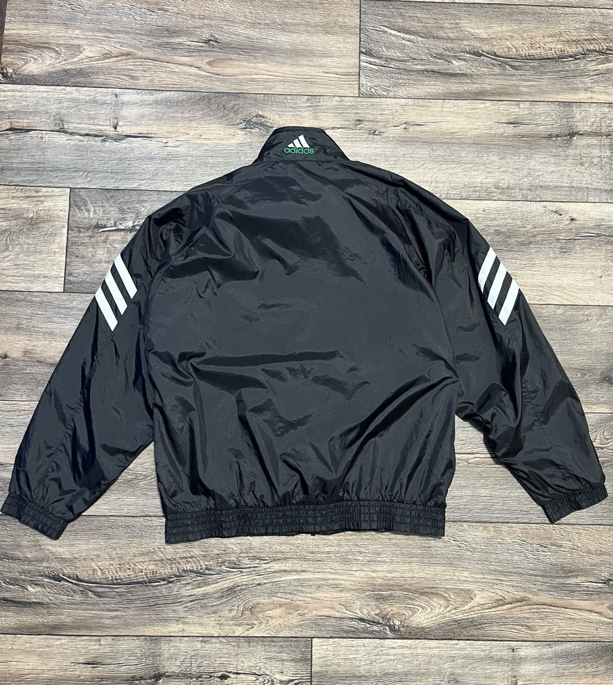 Adidas Vantage 90’s Adidas Black/Green Nylon Track Suit Size M Size US M / EU 48-50 / 2 - 5 Thumbnail