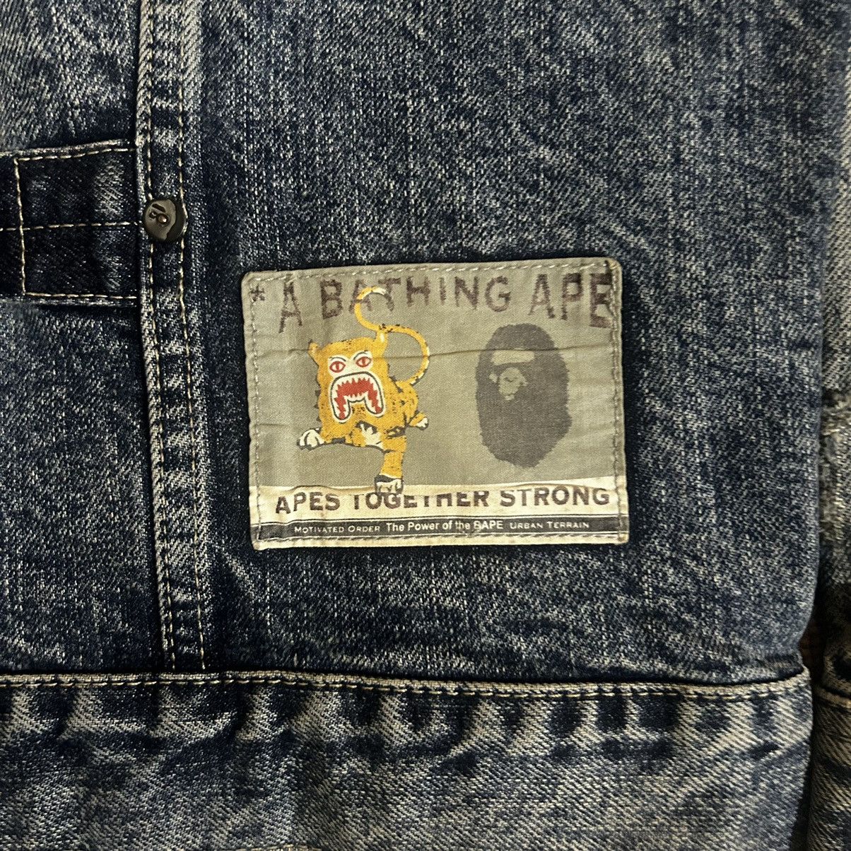 Bape Gold Rush Denim Jacket Size US S / EU 44-46 / 1 - 8 Thumbnail