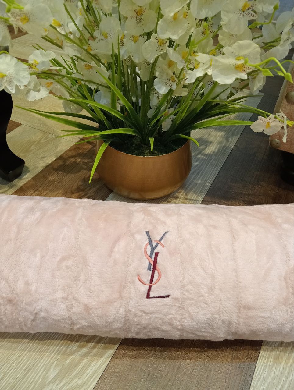 Yves Saint Laurent YVES SAINT LAURENT PEACH BLANKET - SIZE 140CM X 240CM Size ONE SIZE - 4 Thumbnail