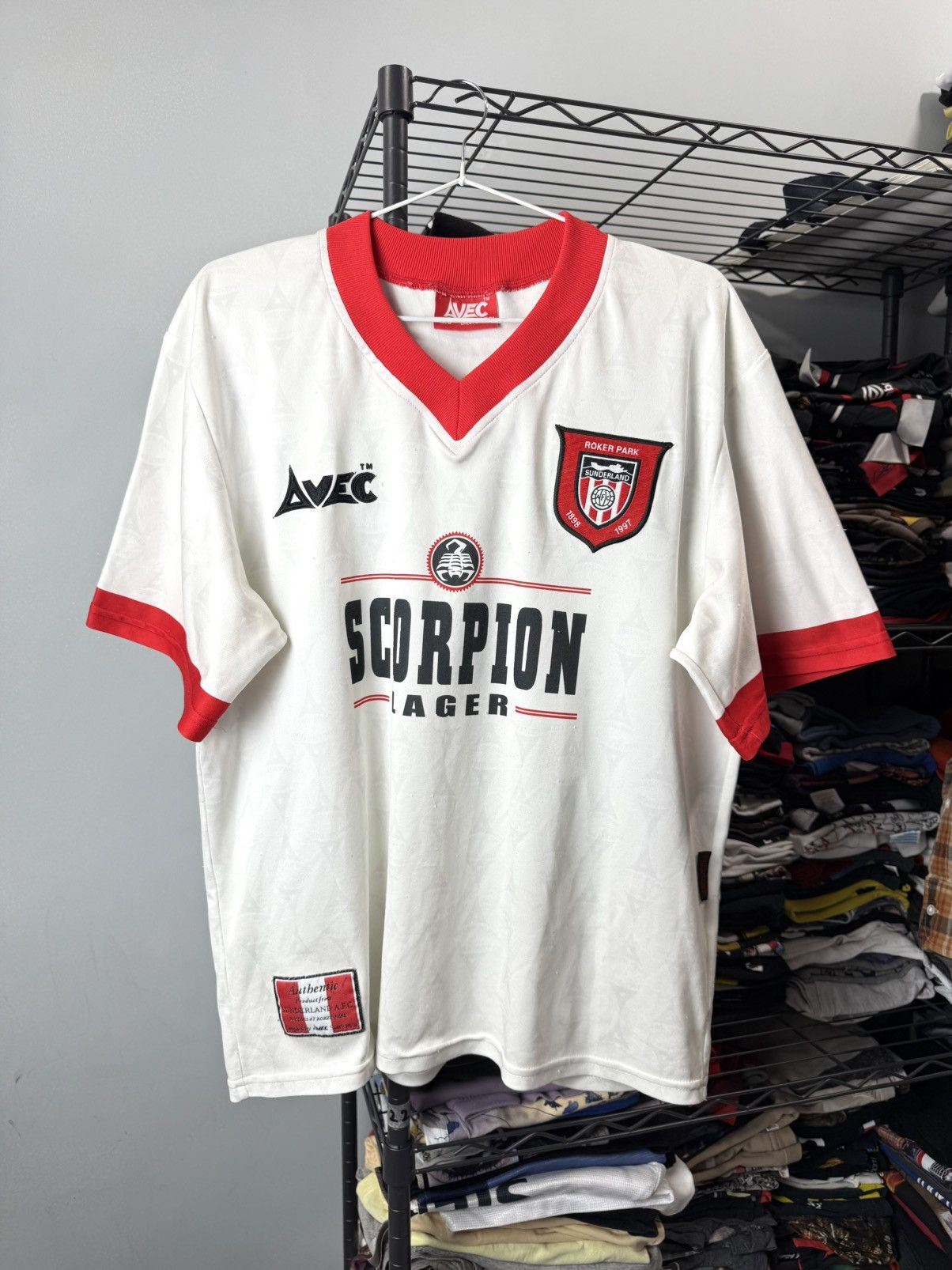 Vintage 1996/1997 Rare Vintage Sunderland England Soccer Jersey Size US M / EU 48-50 / 2 - 1 Thumbnail