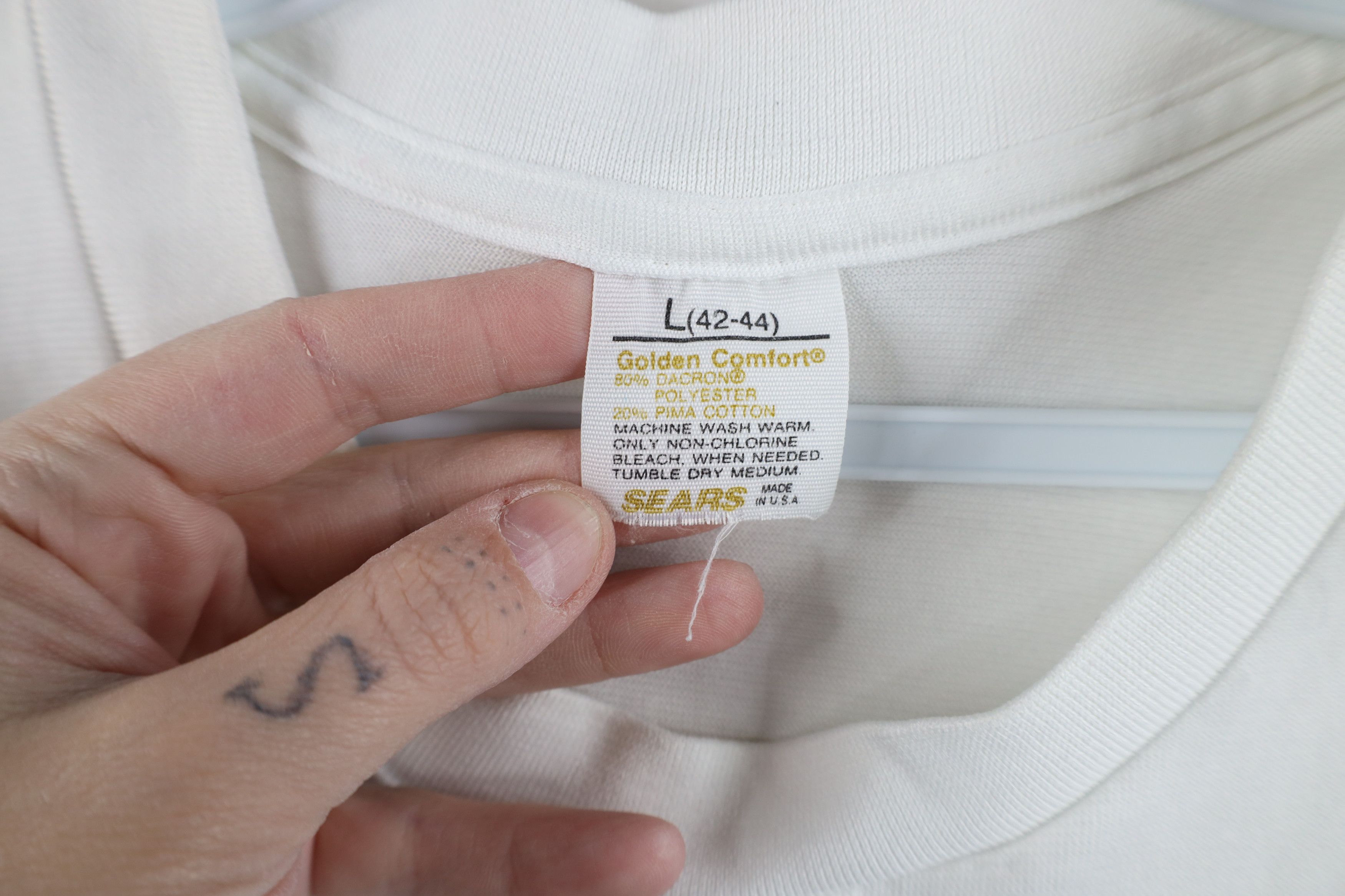 Vintage Vintage 70s Streetwear Short Sleeve T-Shirt White USA Size US L / EU 52-54 / 3 - 6 Thumbnail