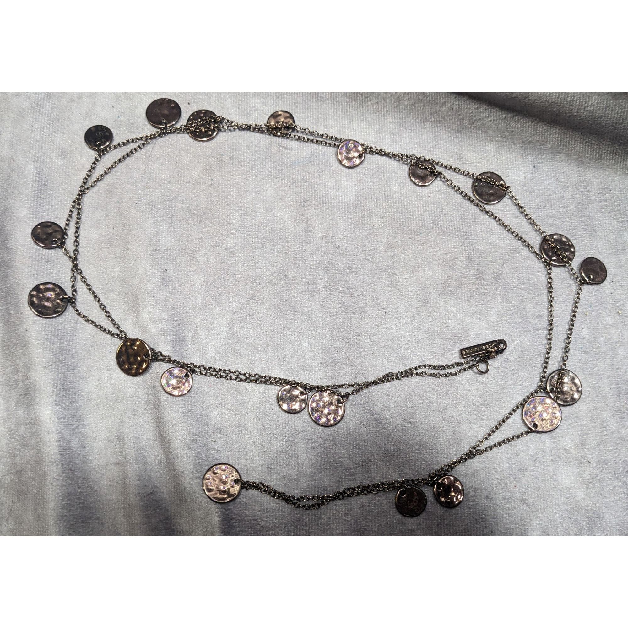 Other Daisy Fuentes Bronze Tone Hammered Disc Opera Length Charm N Size ONE SIZE - 7 Thumbnail