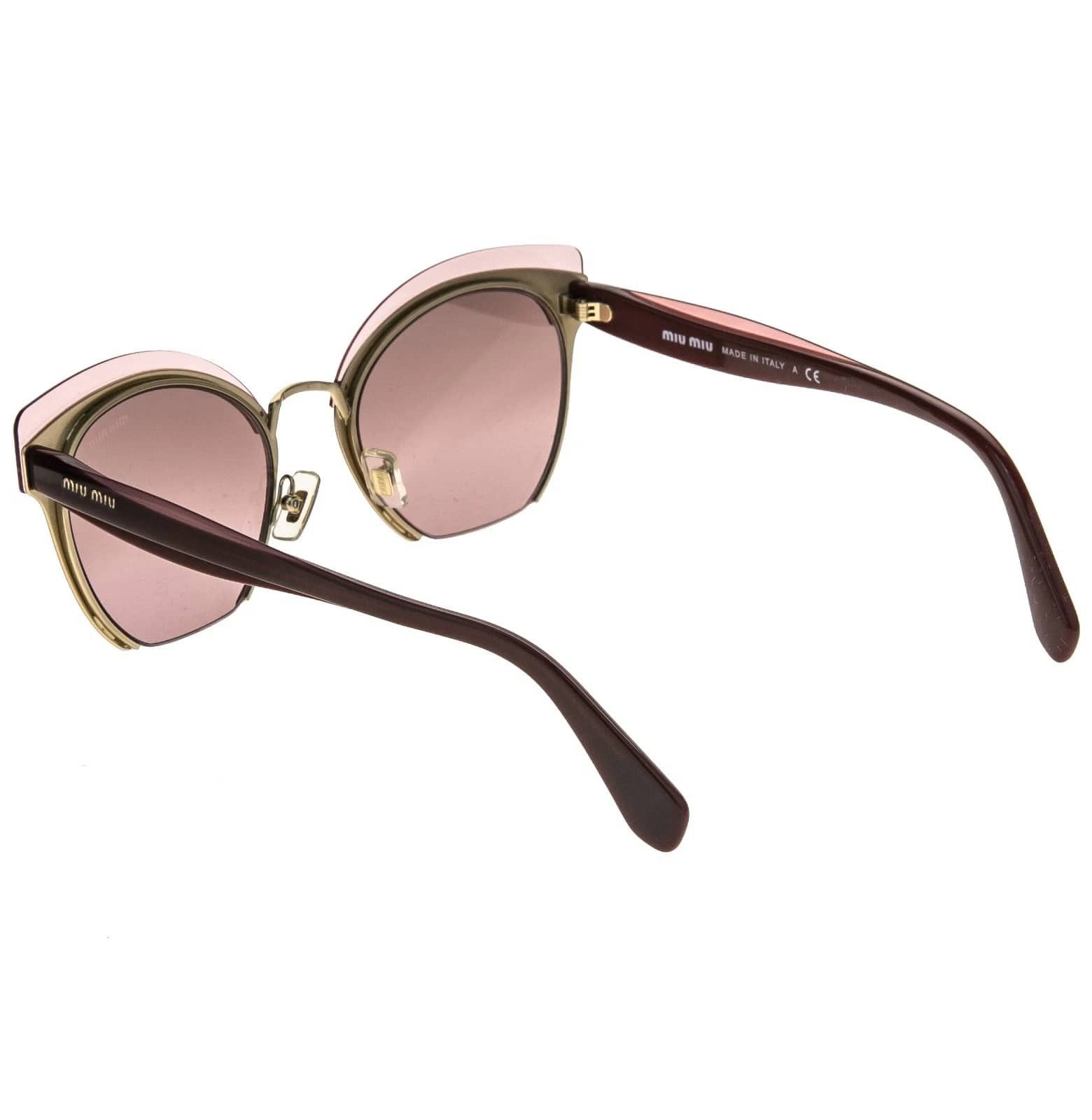 Miu Miu MIU MIU MU53TS RASOIR 53T Layers Red Pink Flat Sunglasses Size ONE SIZE - 7 Thumbnail
