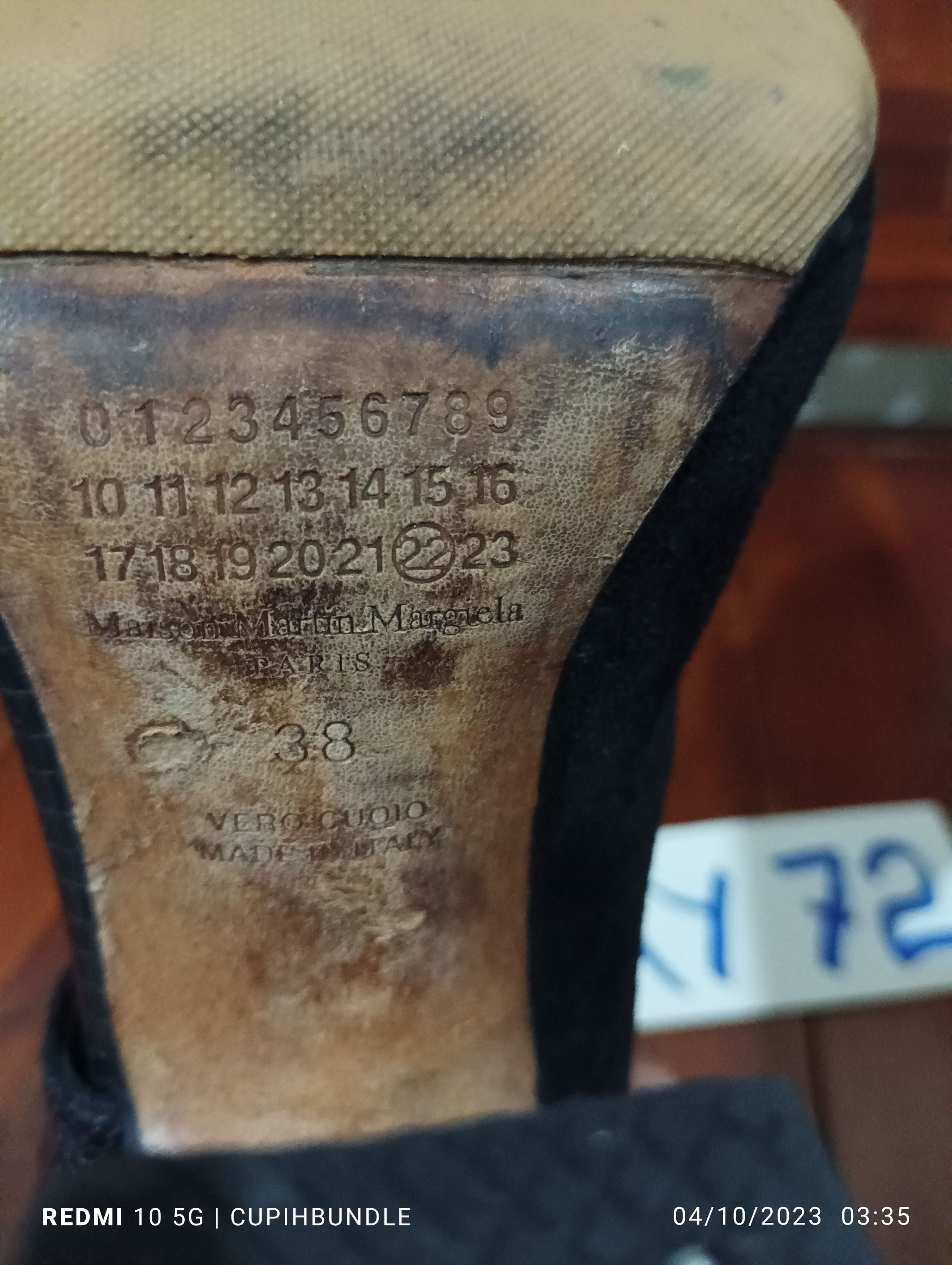 Maison Margiela MAISON MARTIN MARGIELA LEATHER HEEL SANDAL Size US 8 / IT 38 - 18 Thumbnail