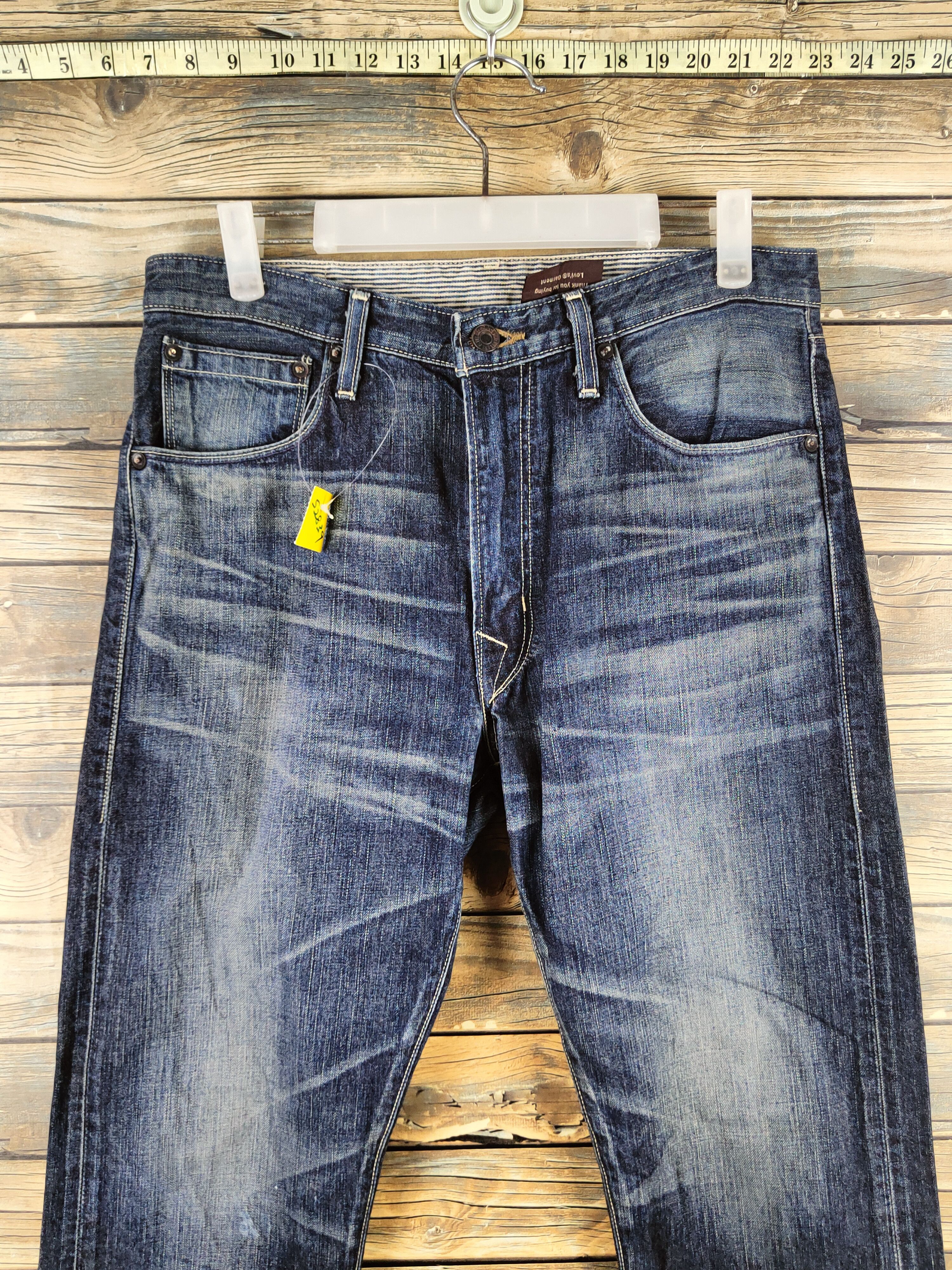 Levi's Levi's Dark Blue Distressed Ripped Jeans #S2839 Size US 31 - 2 Thumbnail