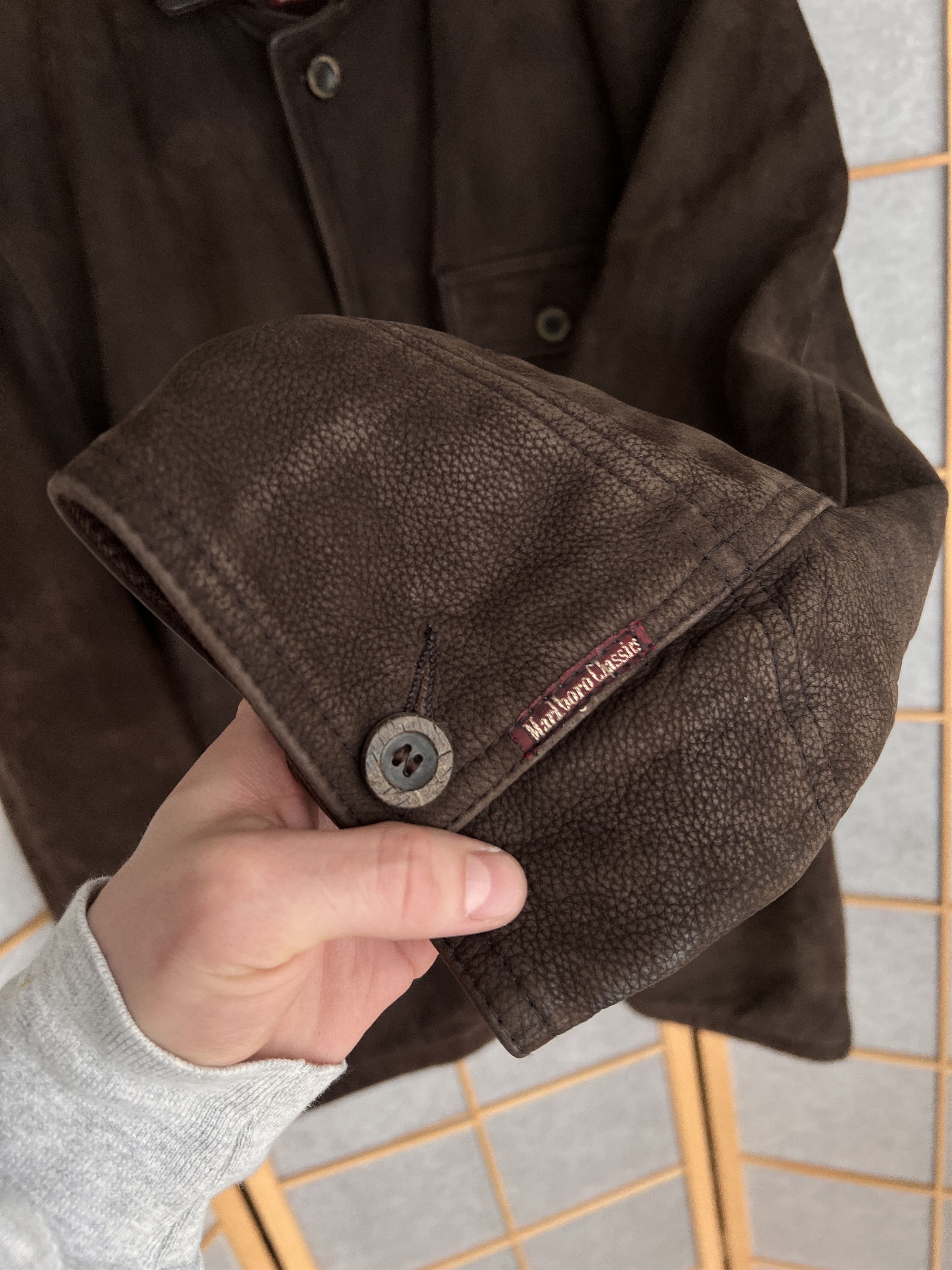 Marlboro Classics Archive! Marlboro Classics vintage 90s leather coat jacket Size US XXL / EU 58 / 5 - 8 Thumbnail