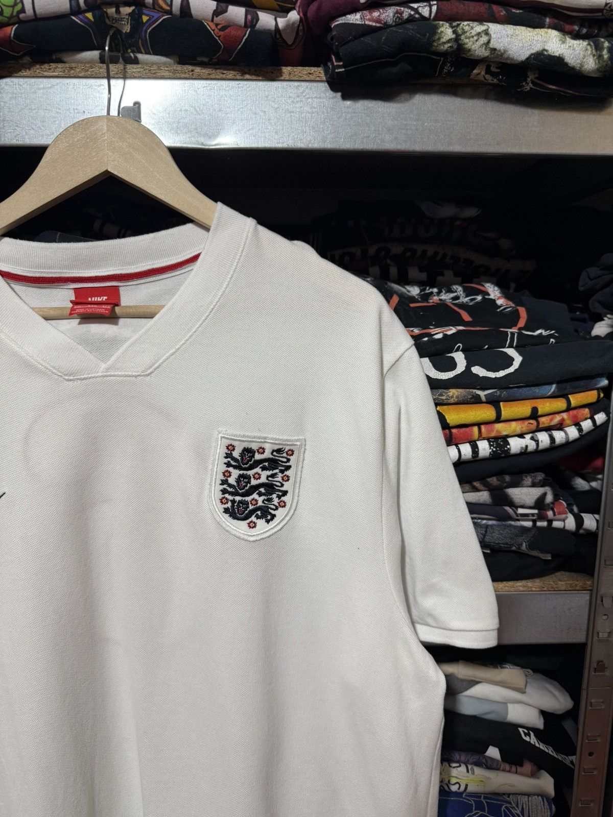 Nike Vintage Nike England Soccer Football Fan Cotton T-Shirt Size US XXL / EU 58 / 5 - 4 Thumbnail