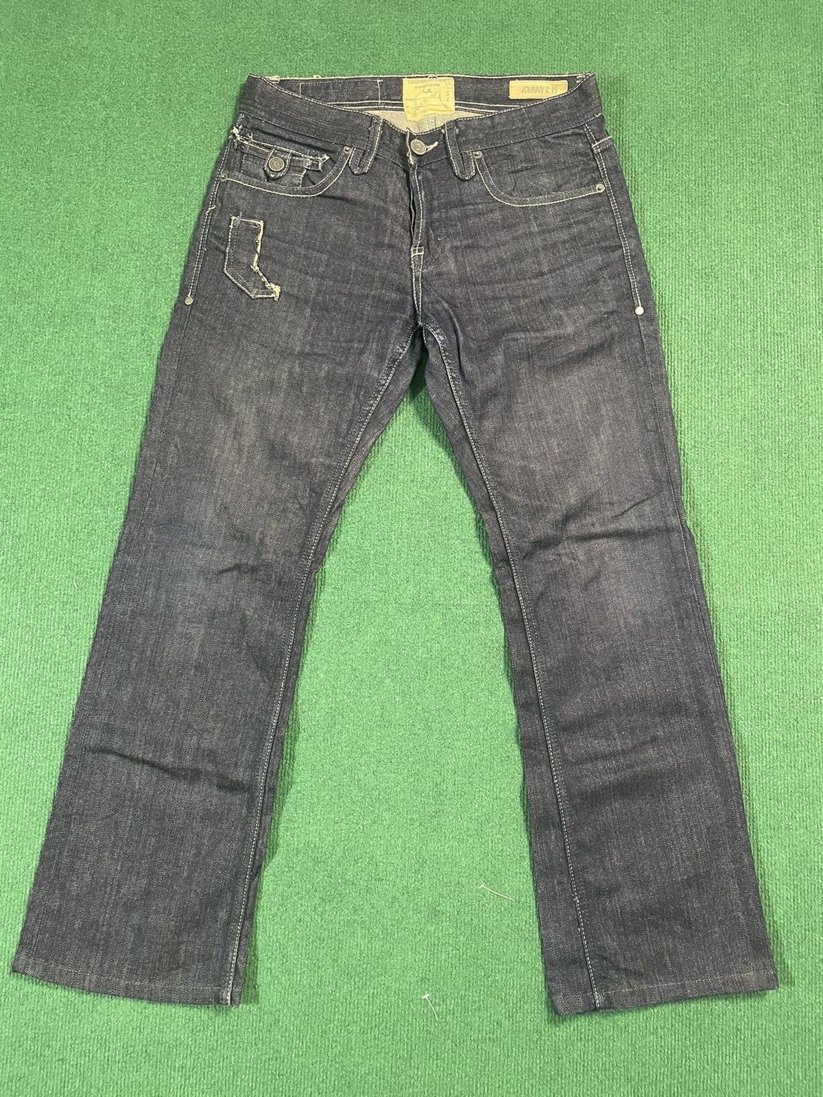 If Six Was Nine Jimmy Taverniti Flair Wide Leg Jeans Size US 32 / EU 48 - 1 Thumbnail