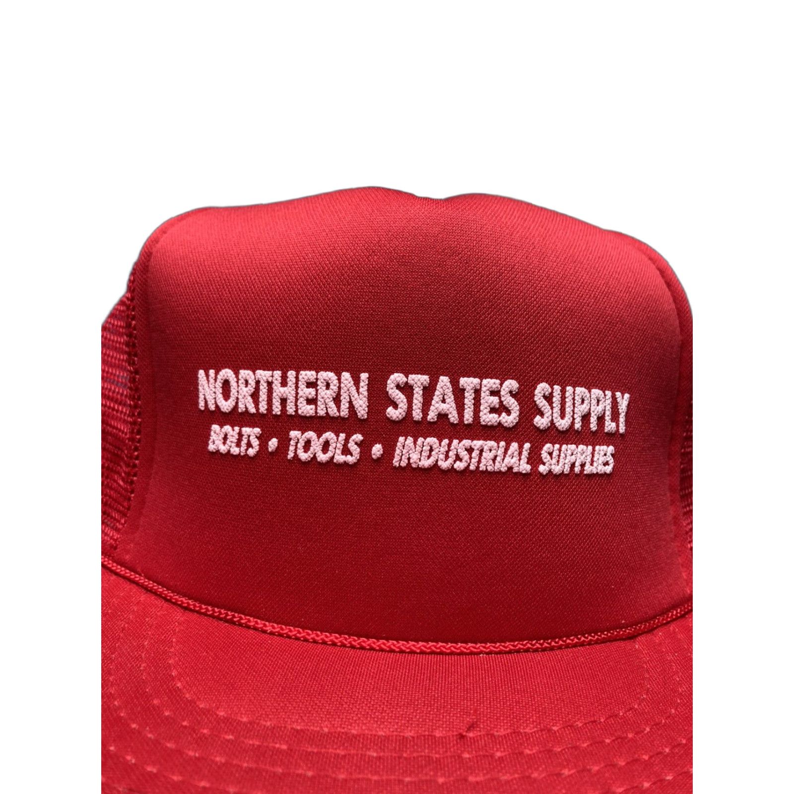 Vintage VINTAGE Northern States Supply Trucker Hat Industrial Supplies Cap headliner Men Adjustable Red Hat Mens Size ONE SIZE - 1 Thumbnail