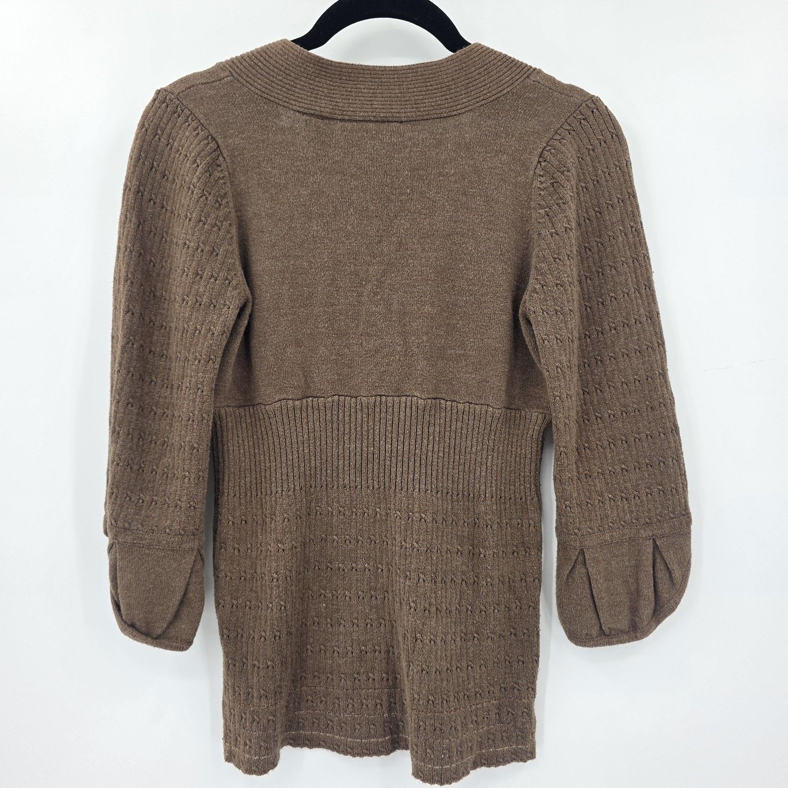 DKNY DKNY Jeans Women's S Knitted Pullover V-Neck Y2K Top Sweater Size S / US 4 / IT 40 - 7 Thumbnail