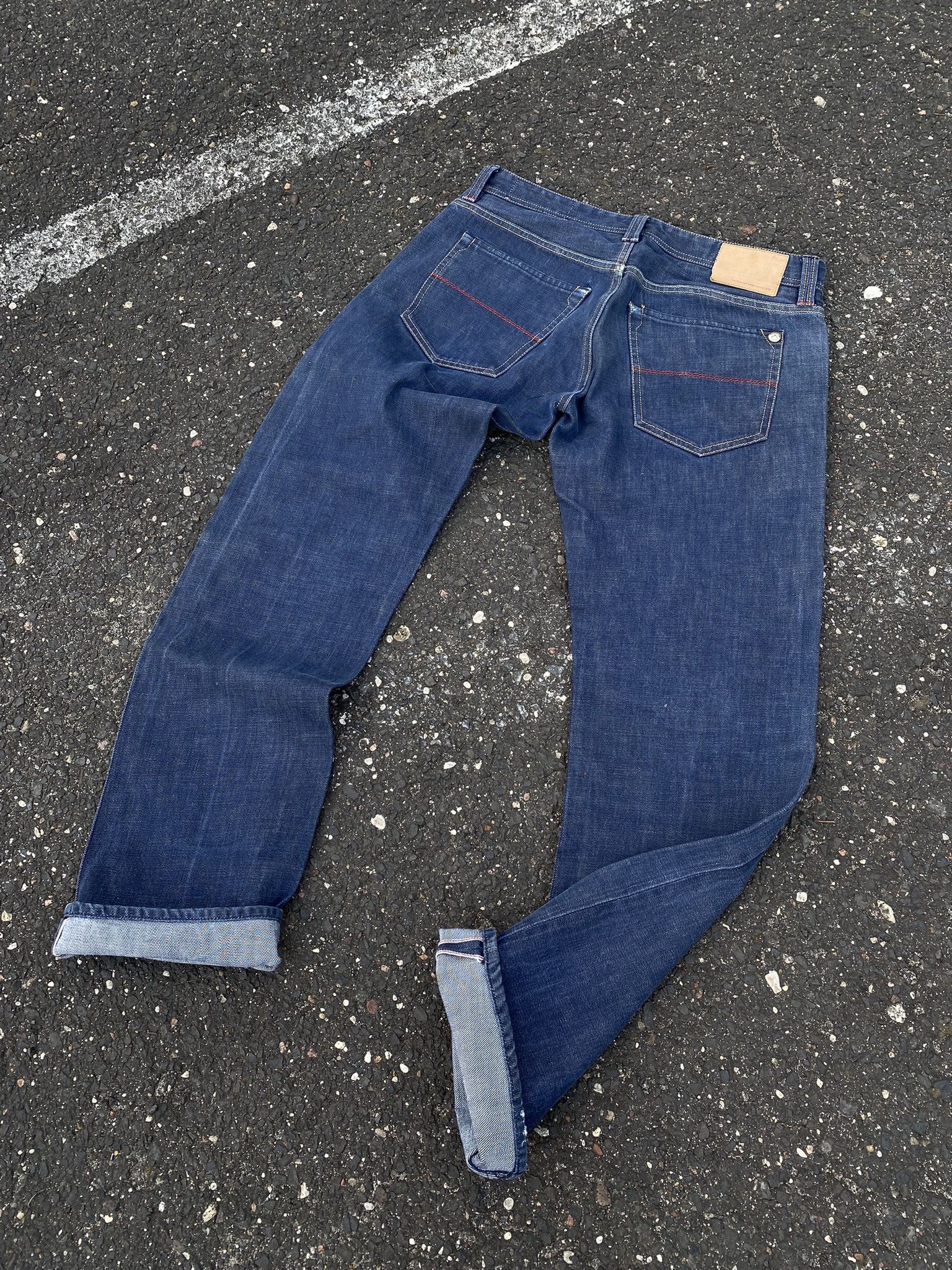 Designer SARTORIA TRAMAROSSA hand made Italy Selvedge Raw Denim Size US 32 / EU 48 - 10 Thumbnail