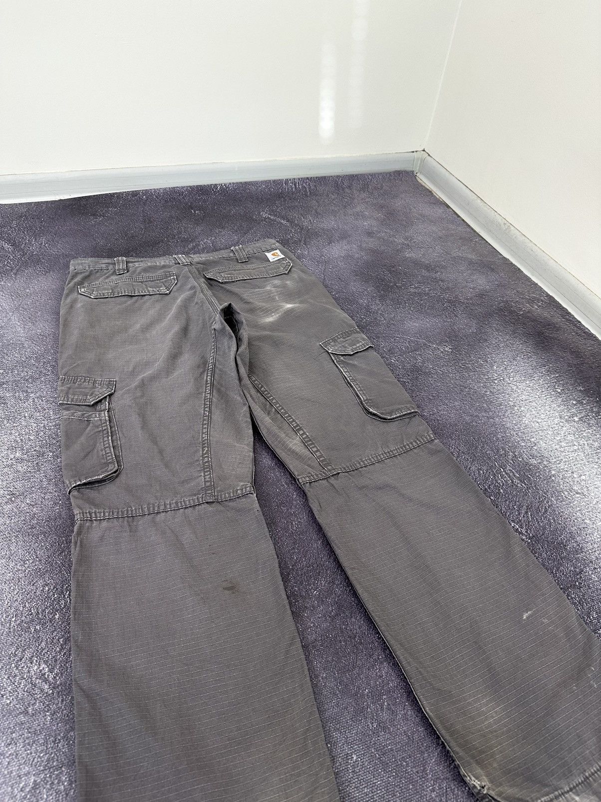 Carhartt Vintage Carhartt Cargo Hype USA Baggy Faded Opium Work Pants Size US 34 / EU 50 - 5 Thumbnail